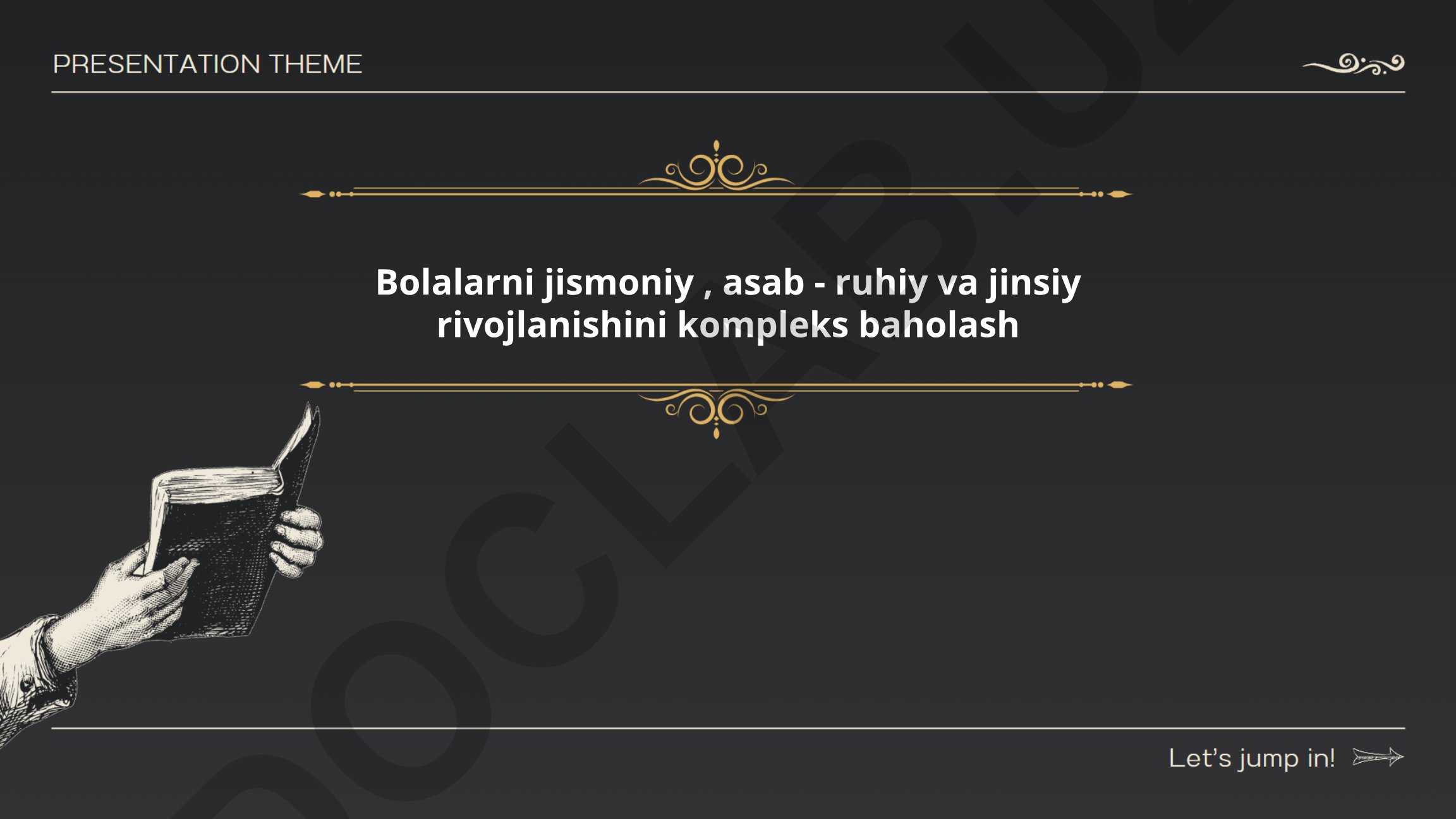 Bolalarni jismoniy, asab-ruhiy va jinsiy rivojlanishini kompleks baholash