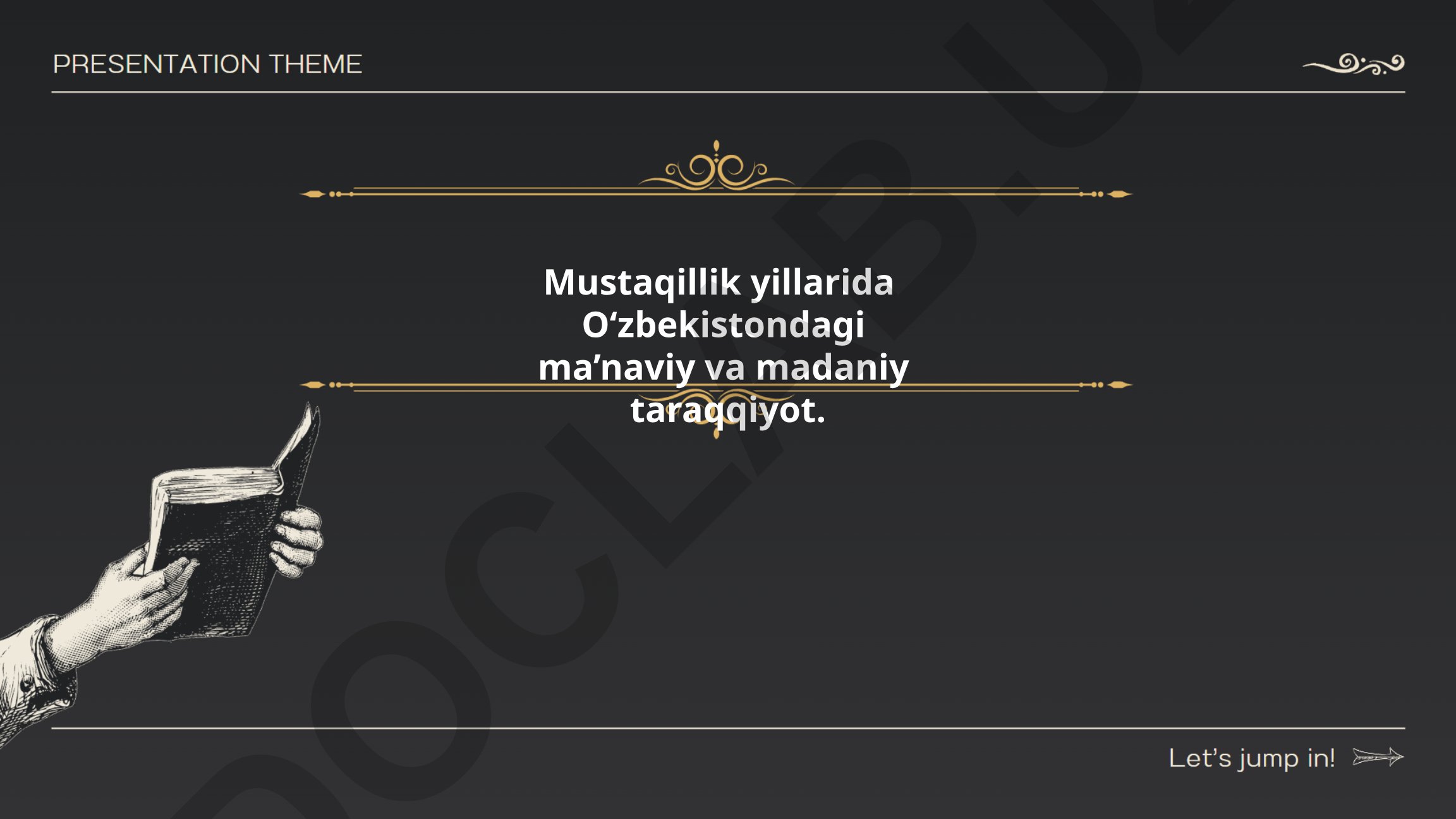 Mustaqillik yillarida O‘zbekistondagi ma’naviy va madaniy taraqqiyot