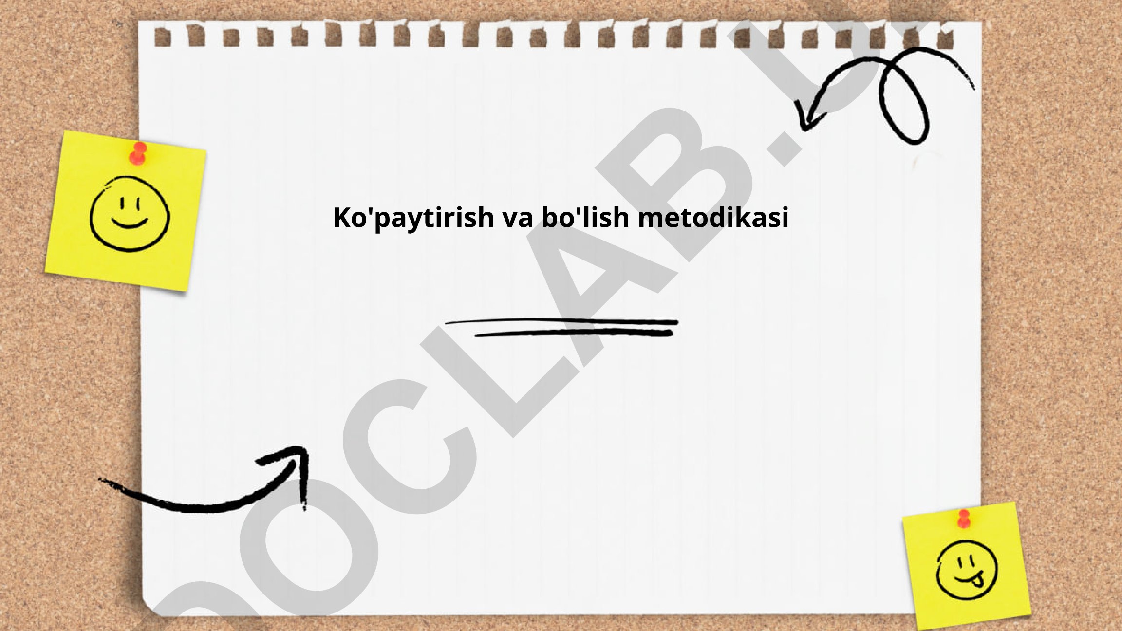 Ko'paytirish va bo'lish metodikasi