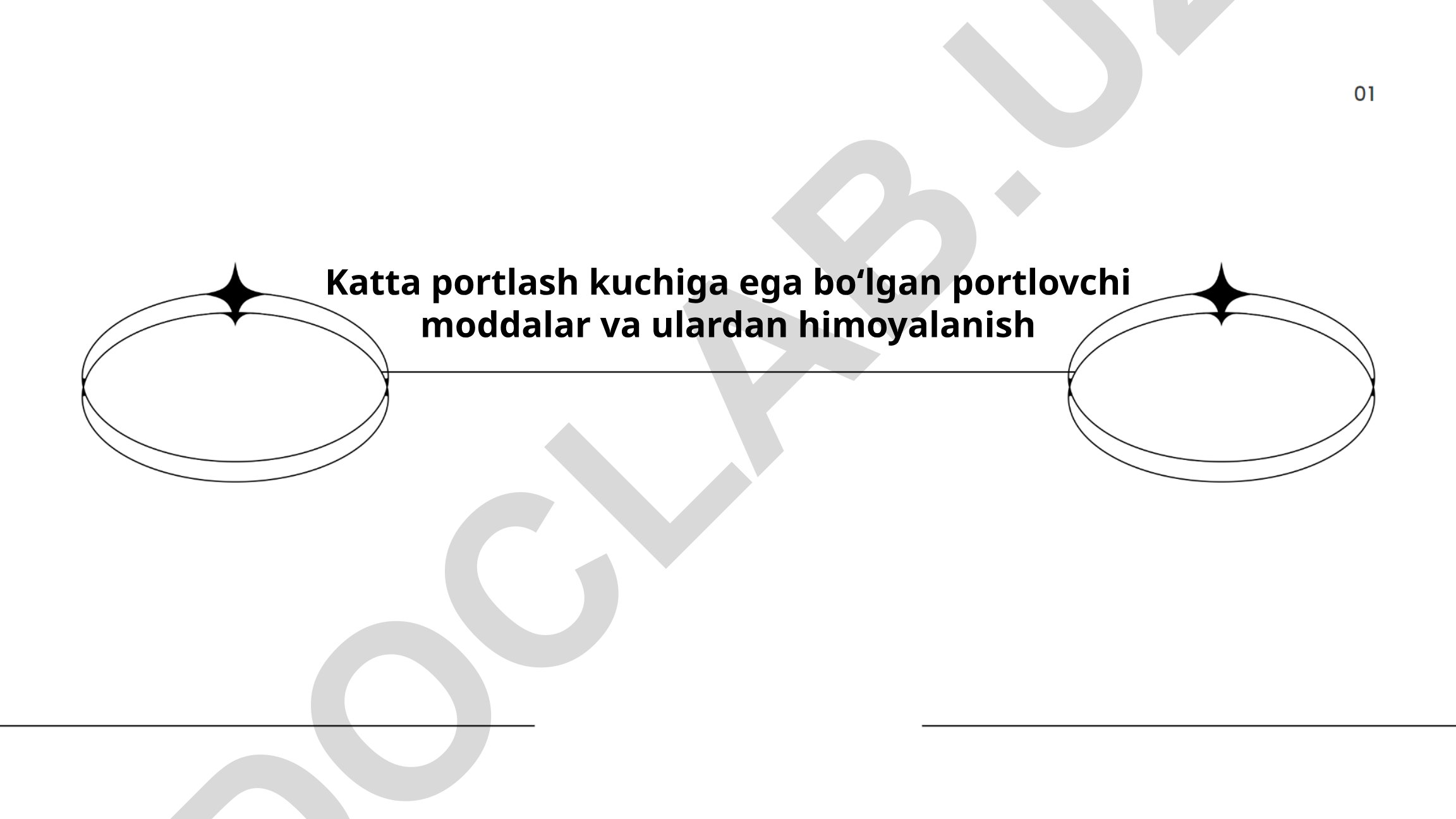 Katta portlash kuchiga ega boʻlgan portlovchi moddalar va ulardan himoyalanish