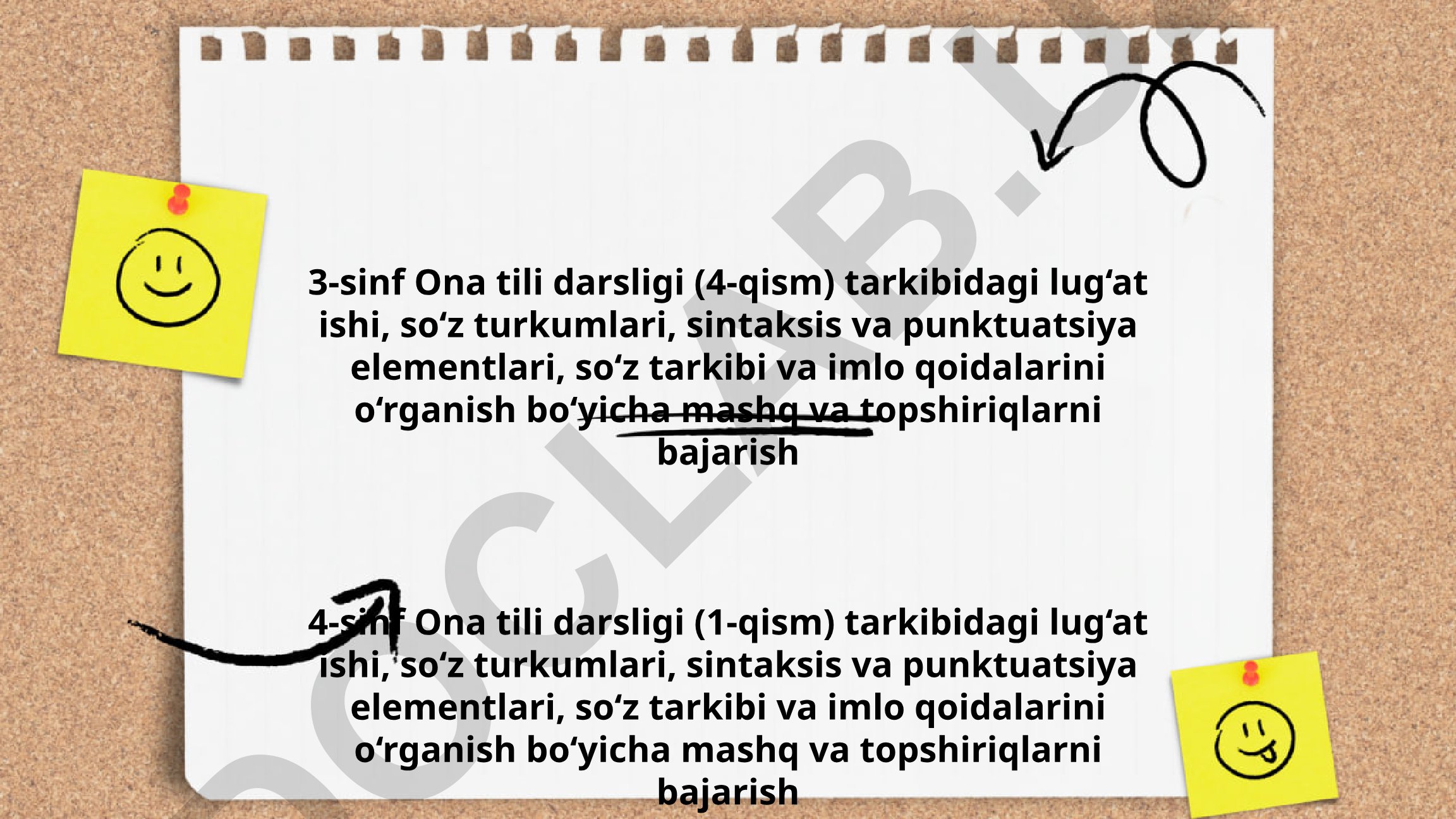 Ona tili darsliklari uchun mashq va topshiriqlar