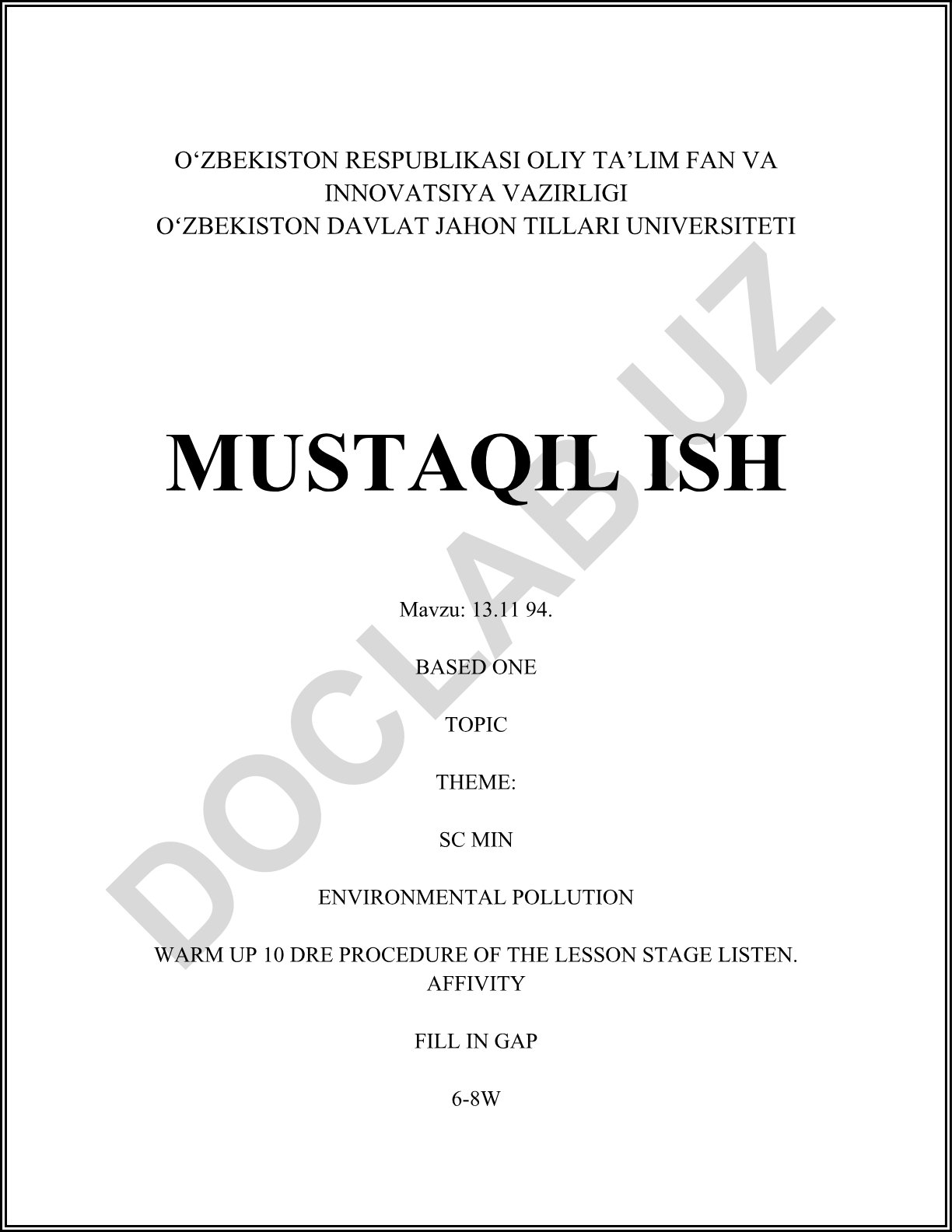 Environmental Pollution