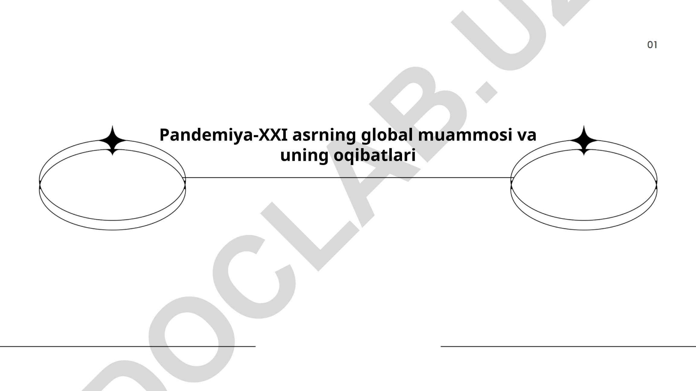 Pandemiya-XXI asrning global muammosi va uning oqibatlari