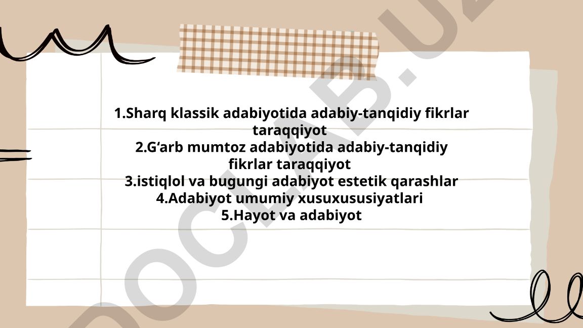 Sharq va G'arb adabiy tanqidchiligining qiyosiy tahlili