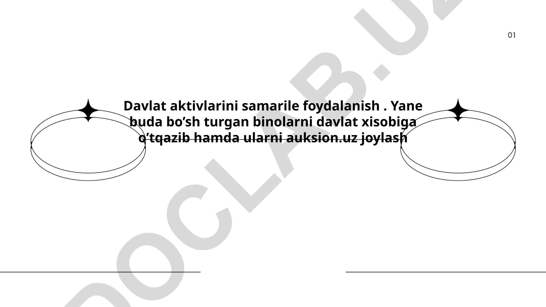 Davlat aktivlarini samarali foydalanish strategiyalari