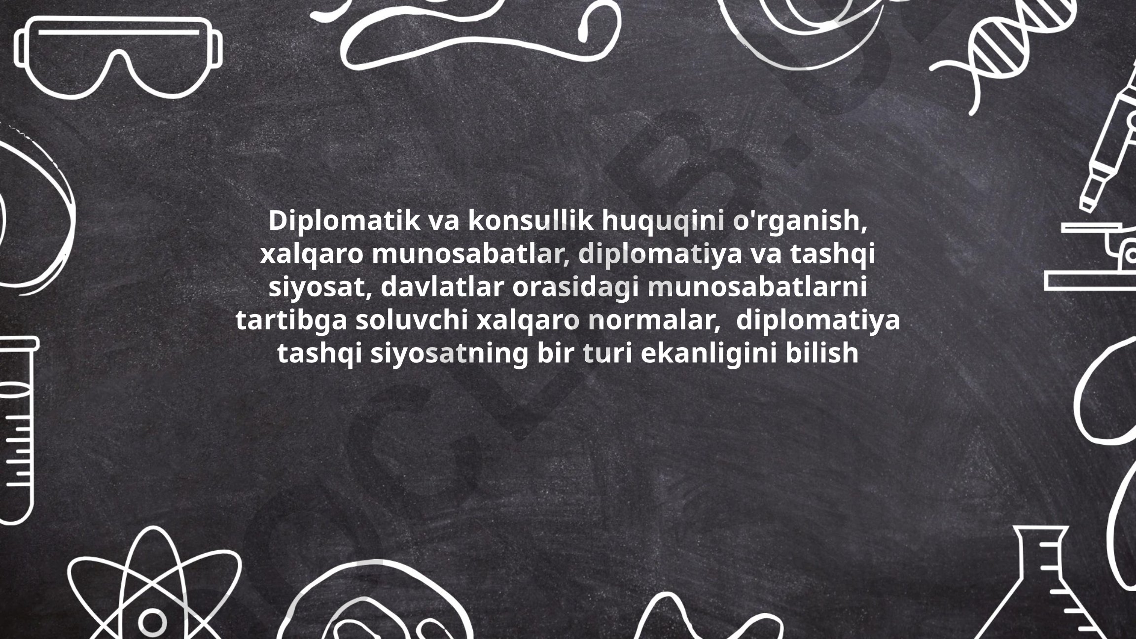 Diplomatik va konsullik huquqi asoslari