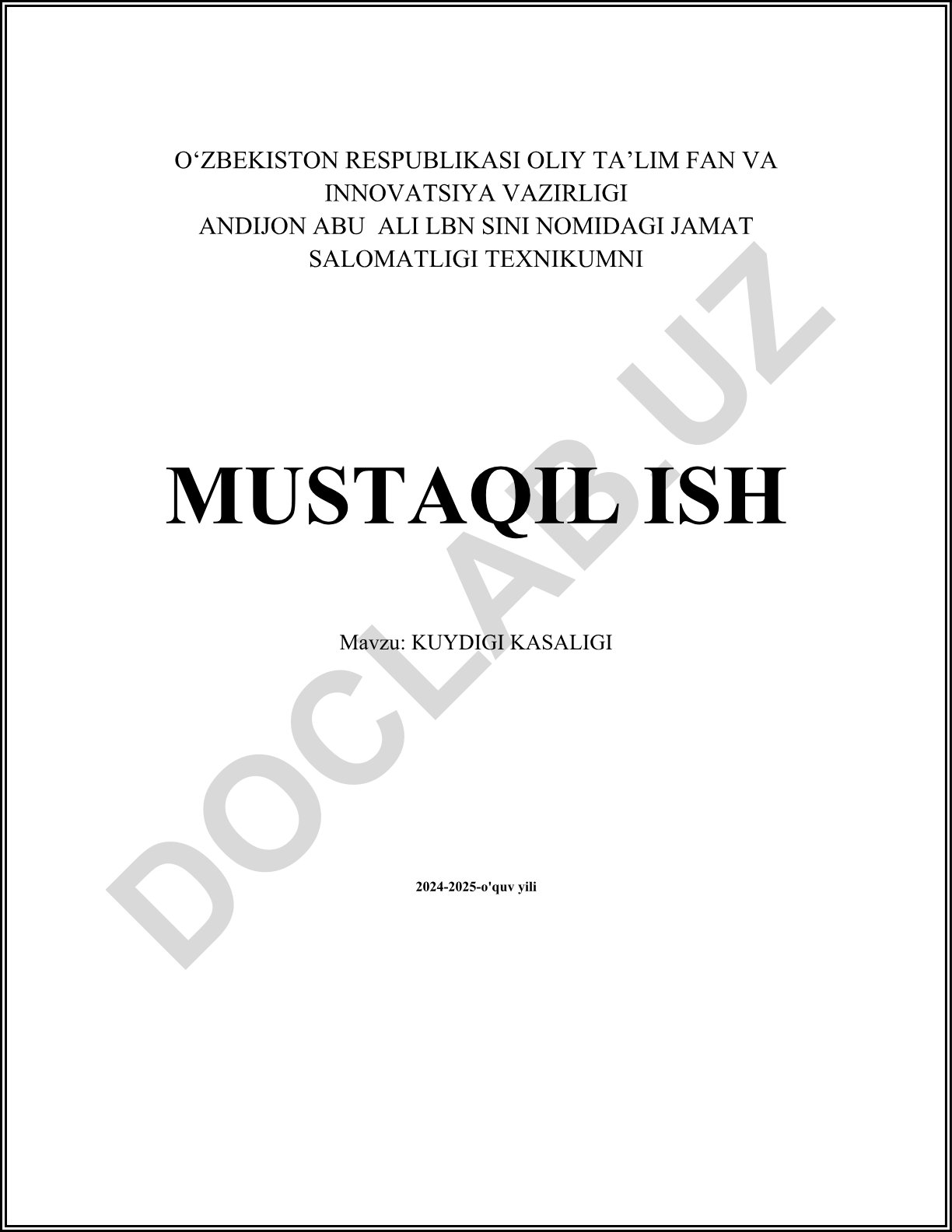 Kuydigi kasalligi