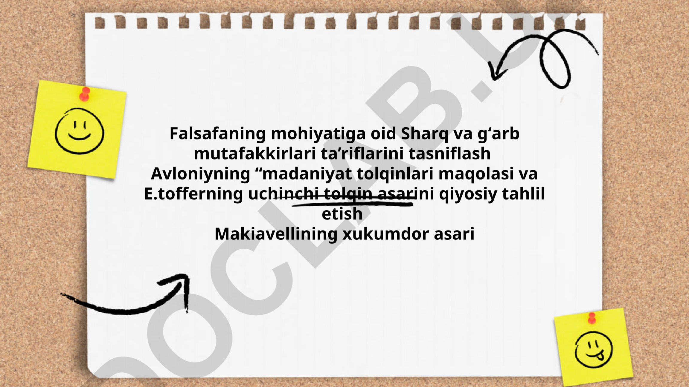 Falsafaning mohiyati va Sharq-G'arb mutafakkirlari ta'riflarini tasniflash