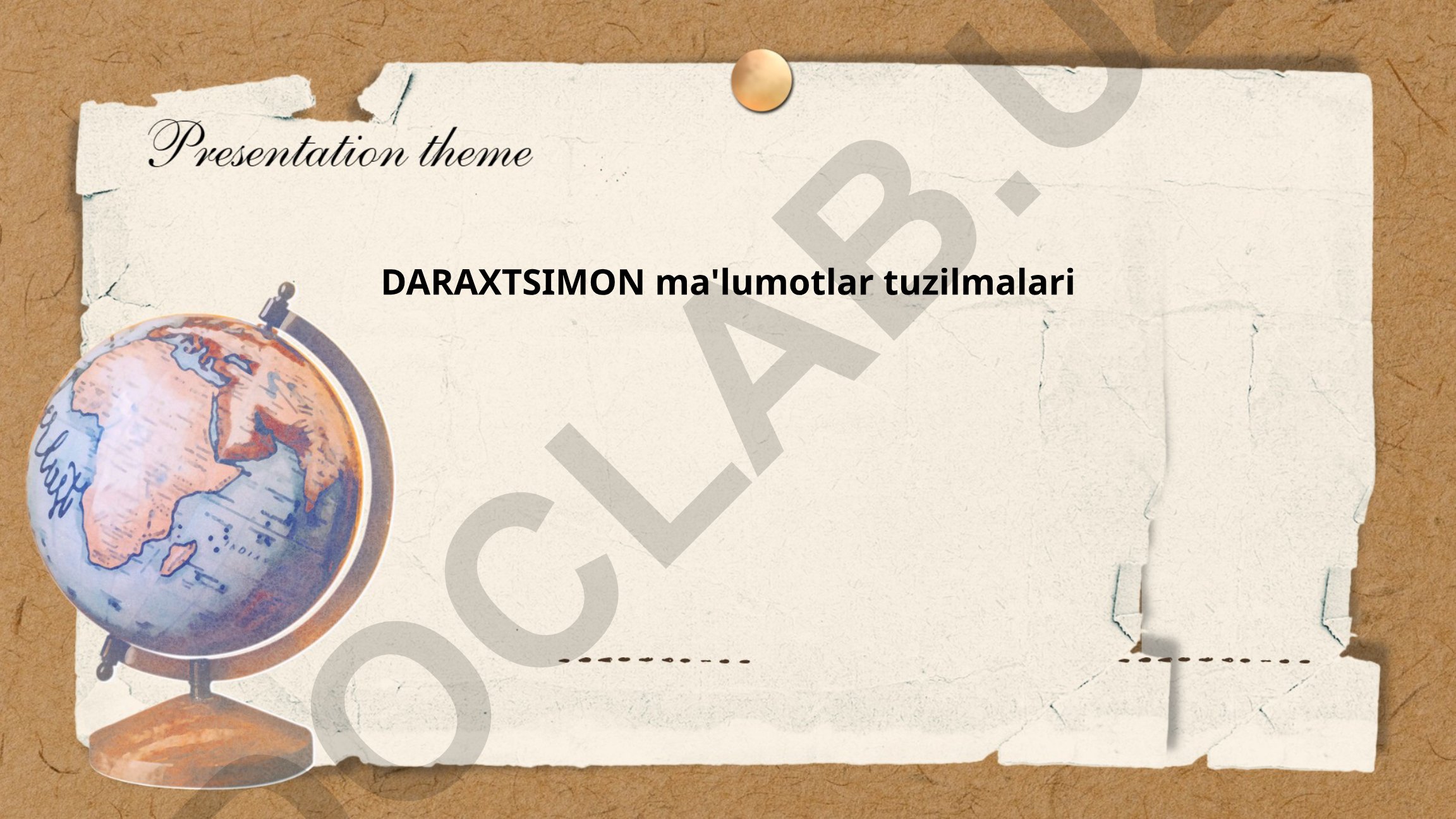 Daraxtsimon ma'lumotlar tuzilmalari