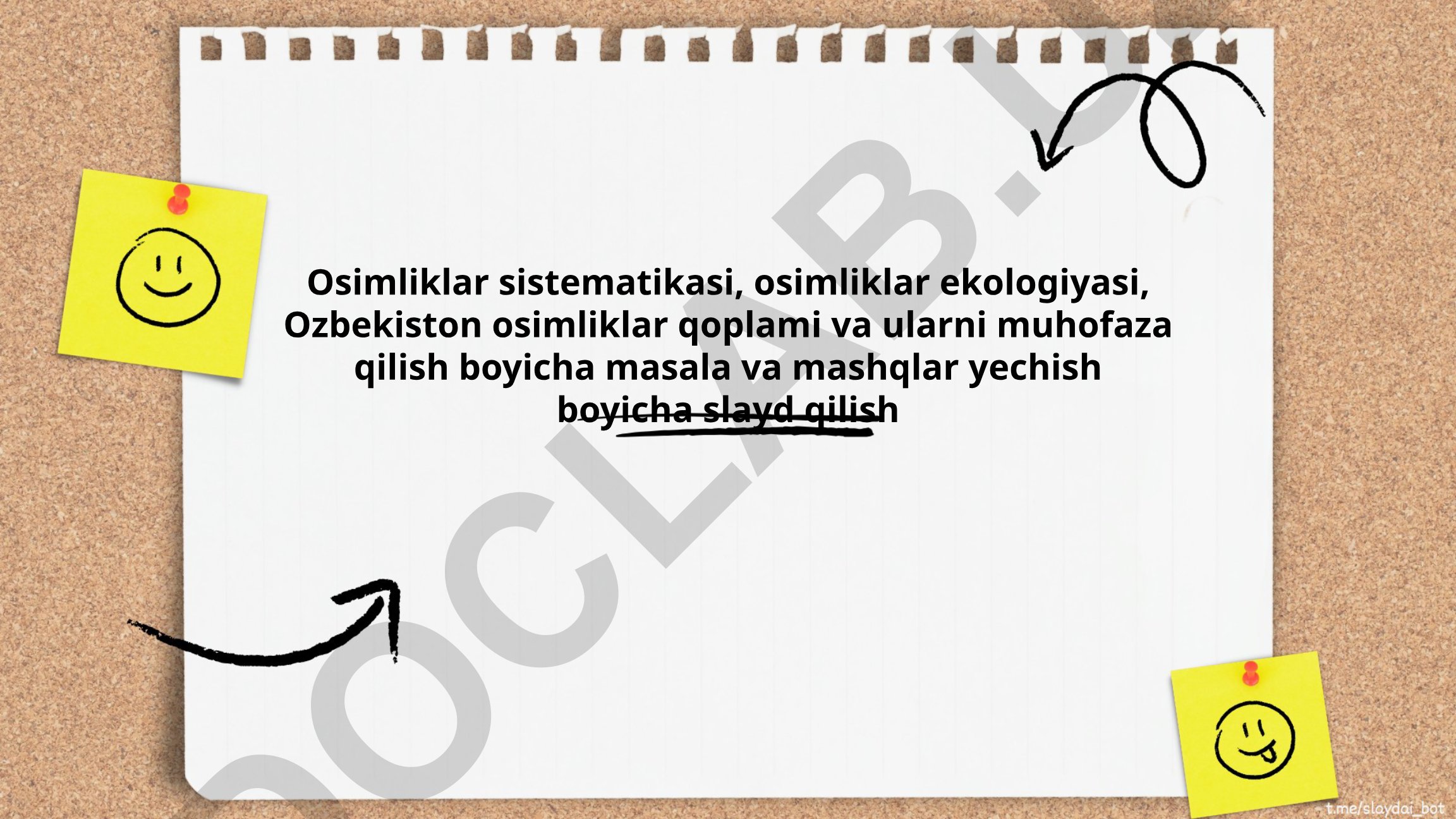 O'simliklar sistematikasi, ekologiyasi va O'zbekiston osimliklar qoplamini muhofaza qilish