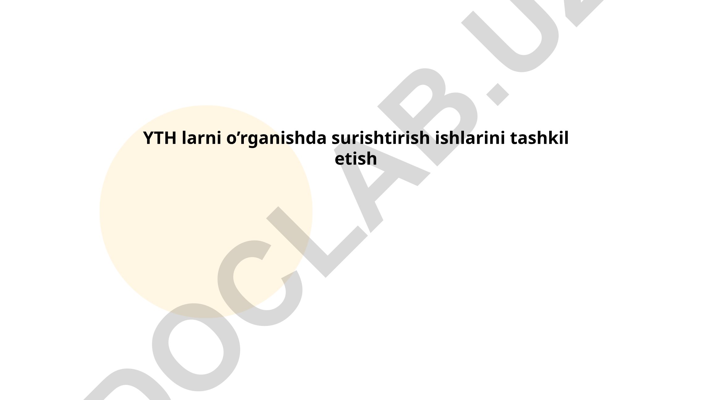 Yo'l-transport hodisalarini o'rganishda surishtirish ishlarini tashkil etish