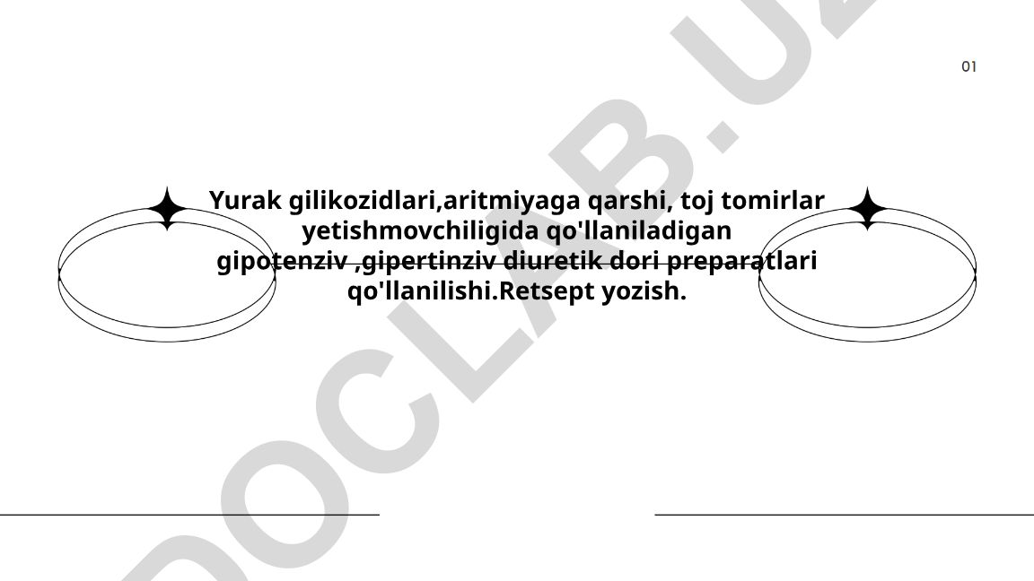 Yurak glikozidlari va aritmiyaga qarshi dorilar