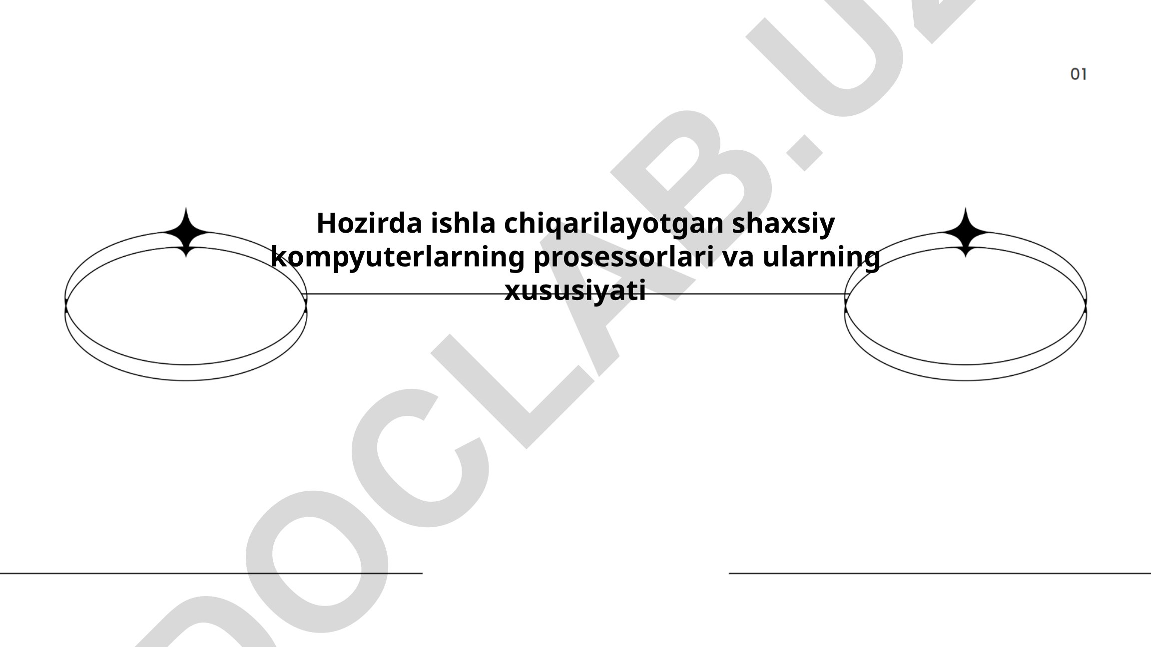 Shaxsiy kompyuterlarning zamonaviy prosessorlari va ularning xususiyatlari