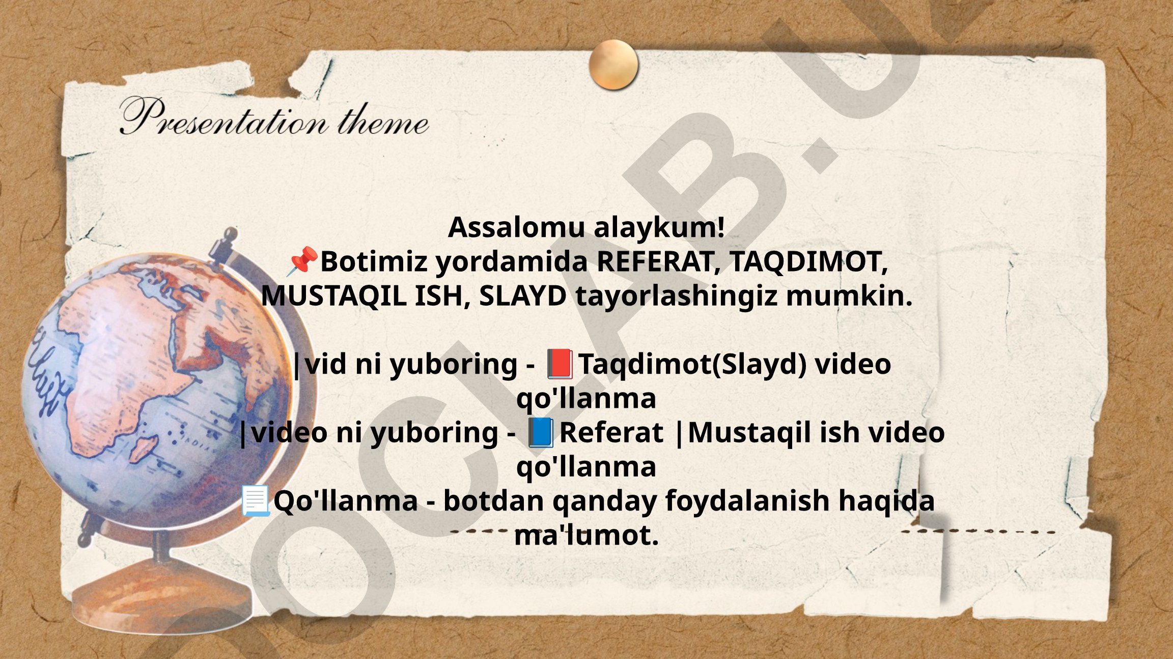 O'quv materiallari tayyorlash bo'yicha qo'llanma