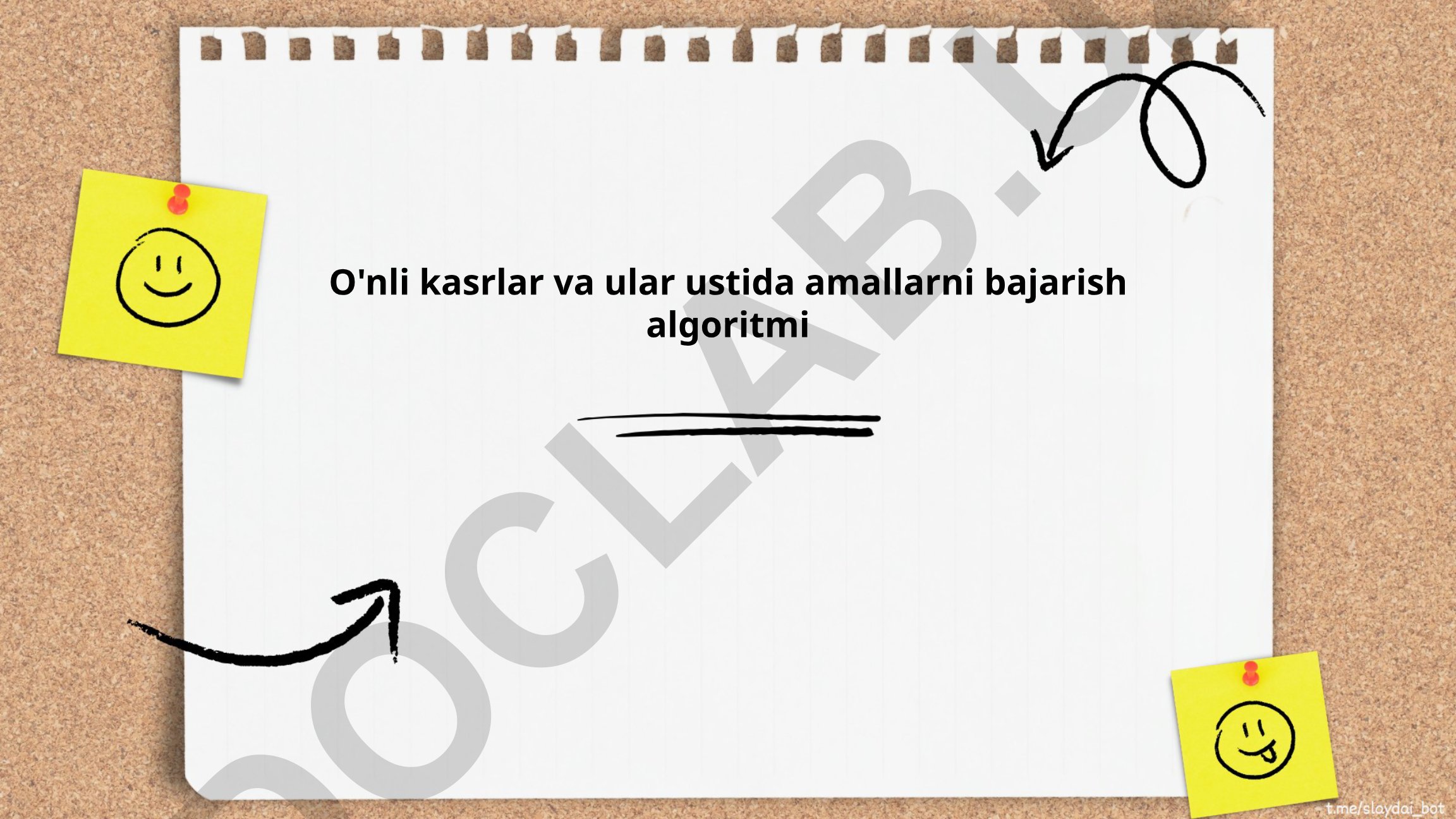 O'nli kasrlar va ular ustida amallarni bajarish algoritmi