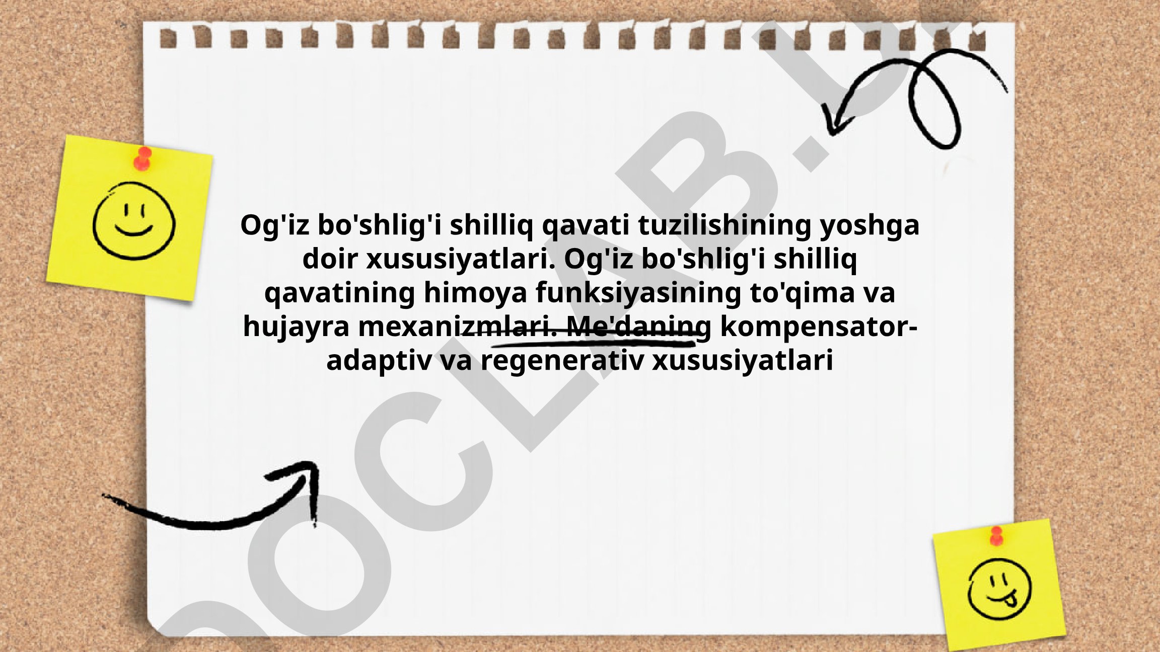 Og'iz bo'shlig'i shilliq qavatining yoshga doir xususiyatlari va himoya funksiyalari