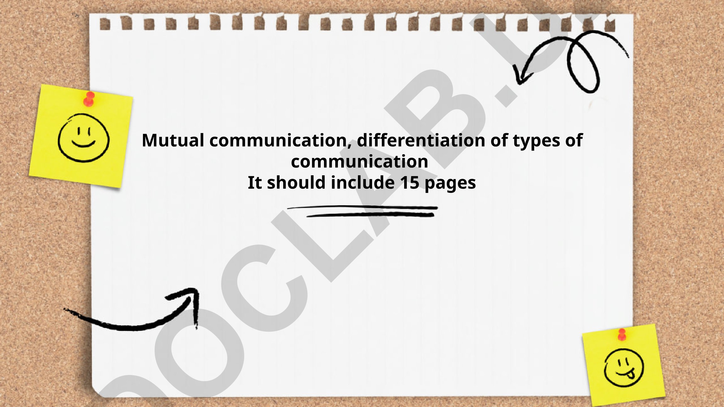Mutual communication and differentiation of types of communication