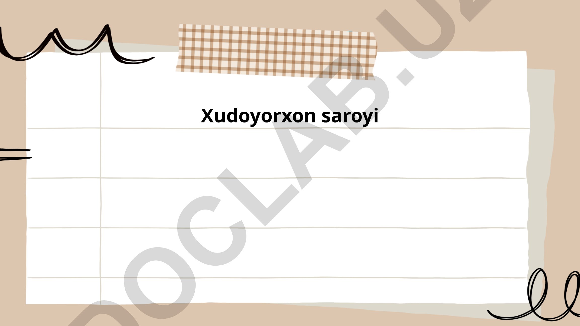 Xudoyorxon saroyi: tarixi, arxitekturasi va ahamiyati