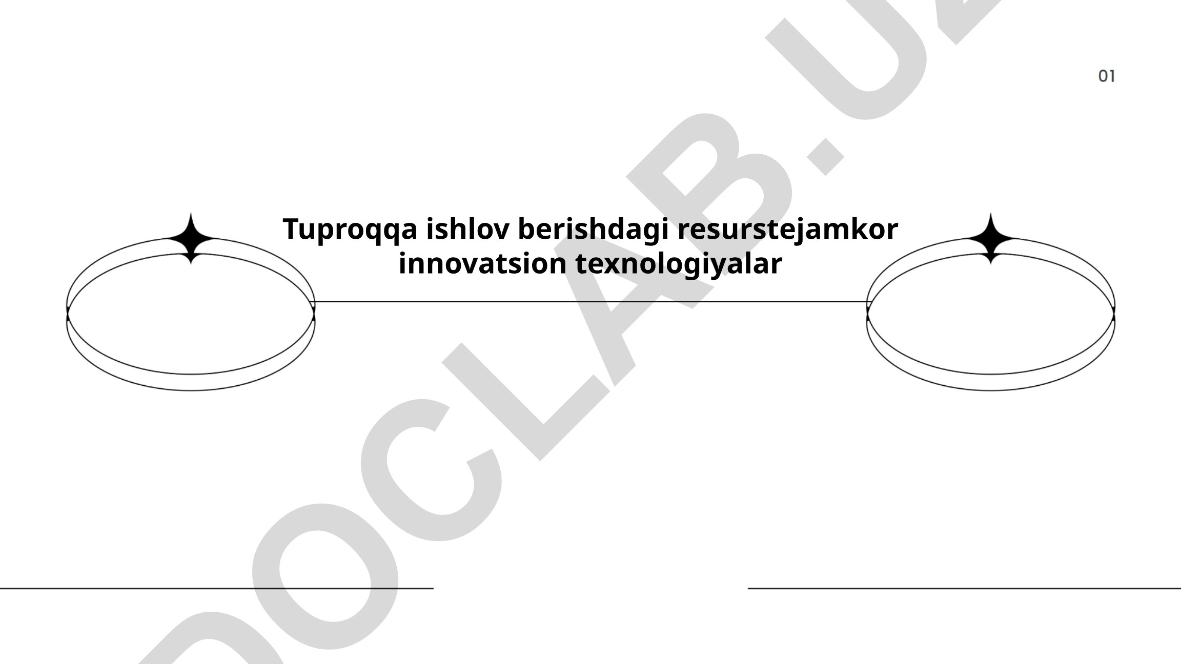 Tuproqqa ishlov berishdagi resurstejamkor innovatsion texnologiyalar