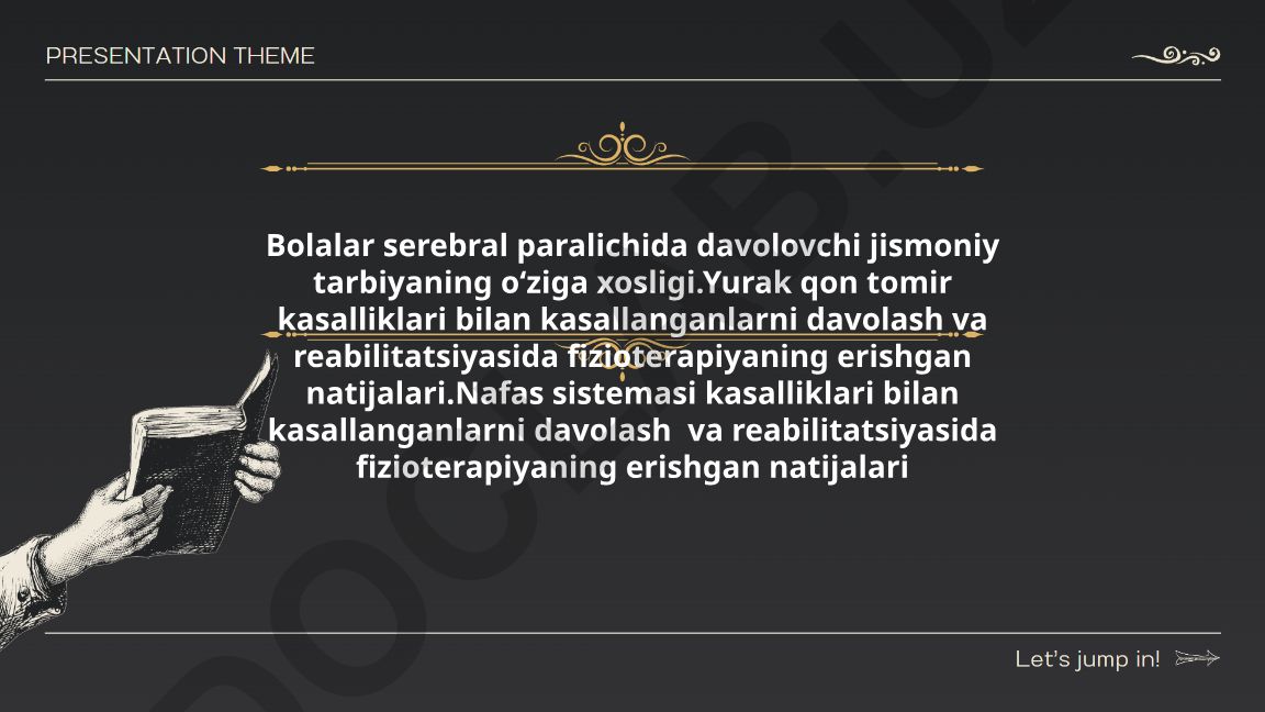 Bolalar serebral paralichida davolovchi jismoniy tarbiyaning oʻziga xosligi