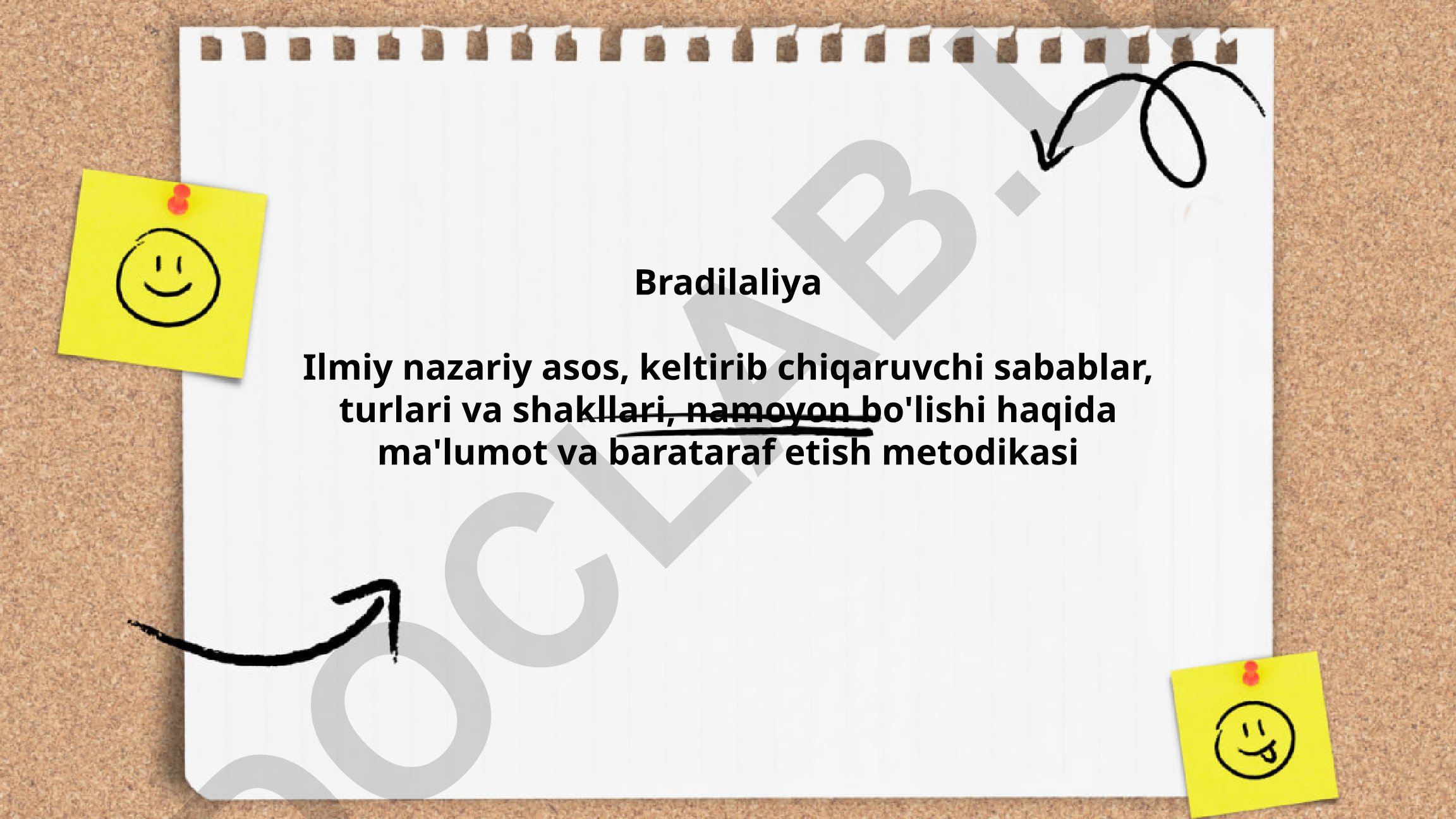 Bradilaliyaning ilmiy nazariy asosi, sabablari, turlari va davolash metodikasi