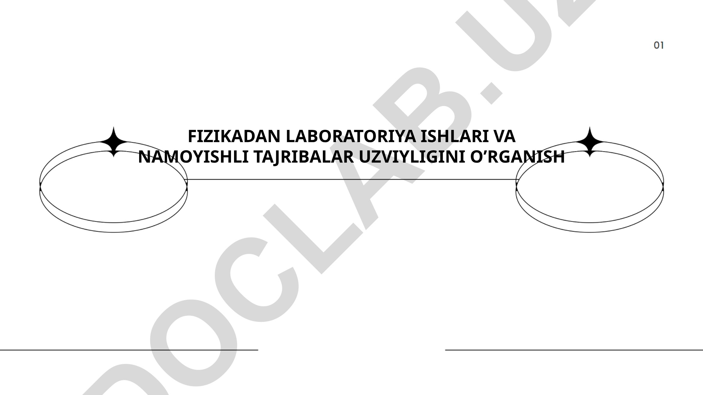 Fizikadan laboratoriya ishlari va namoyishli tajribalar uzviyligini o'rganish