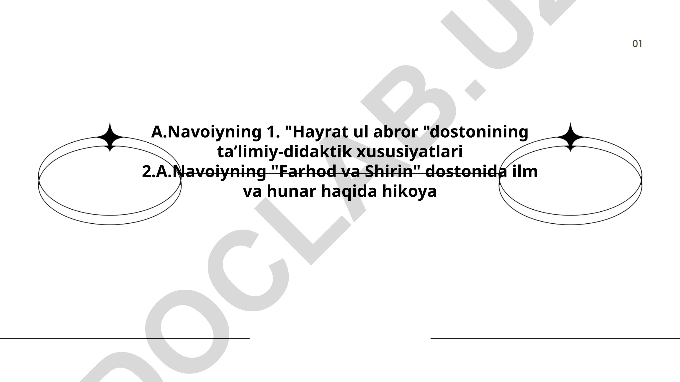 A.Navoiyning "Hayrat ul abror" va "Farhod va Shirin" dostonlarining ta'limiy xususiyatlari