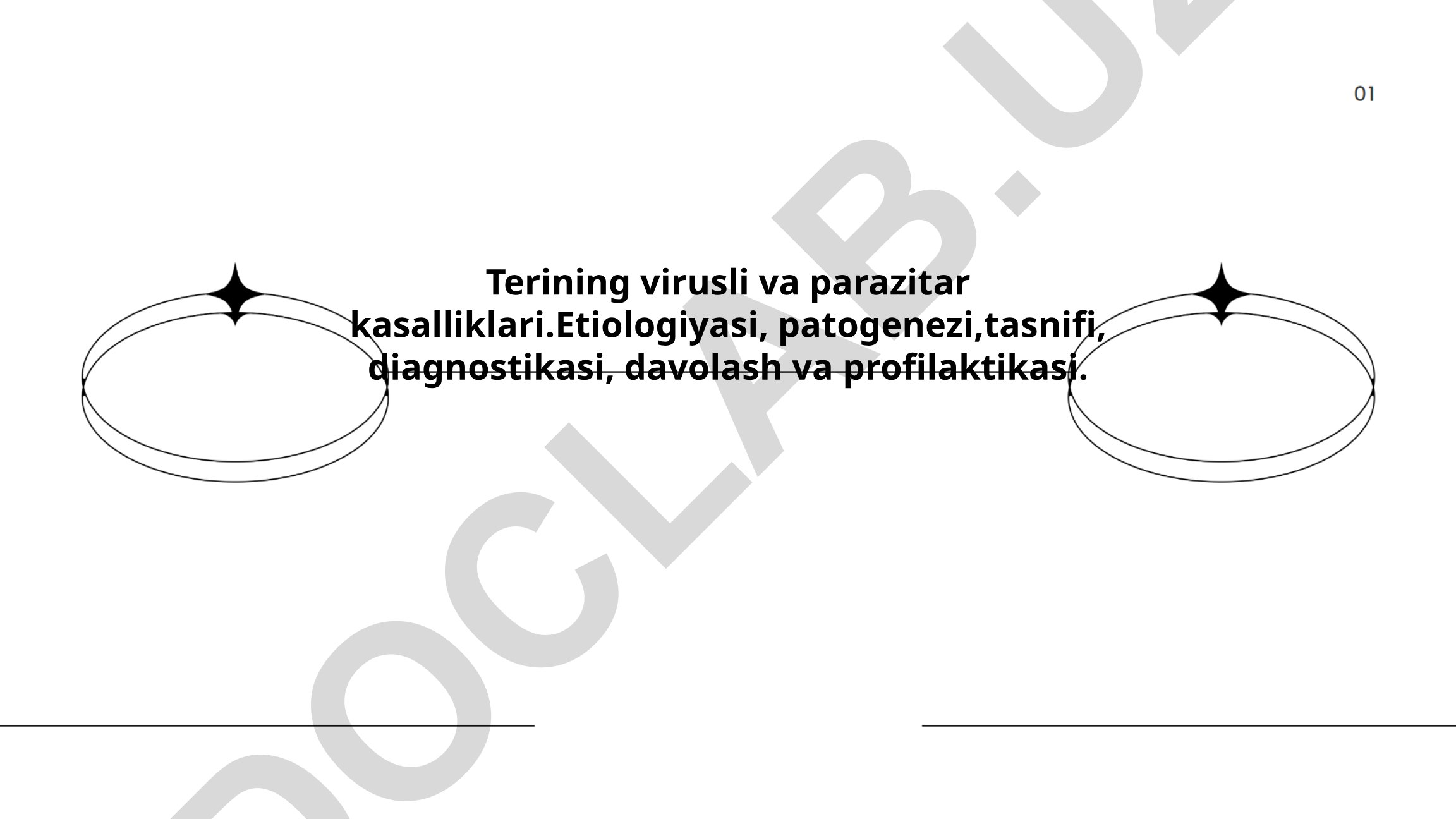 Terining virusli va parazitar kasalliklari