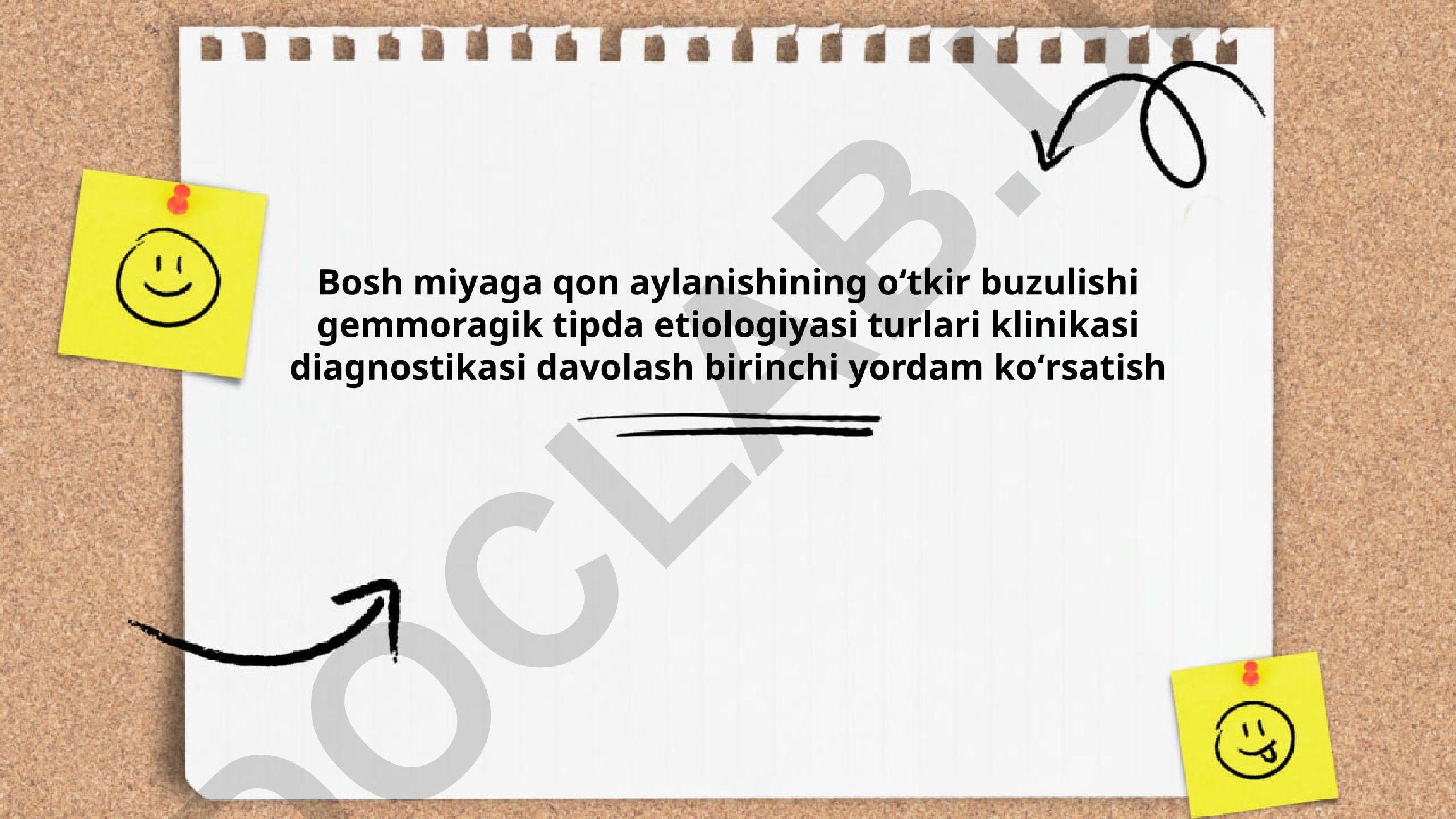 Gemorragik bosh miyaga qon aylanishining etiologiyasi, klinikasi va davolash