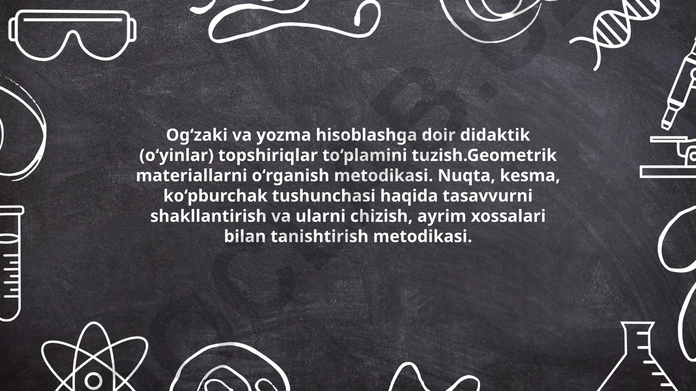 Geometrik materiallarni o'rganish metodikasi va didaktik o'yinlar