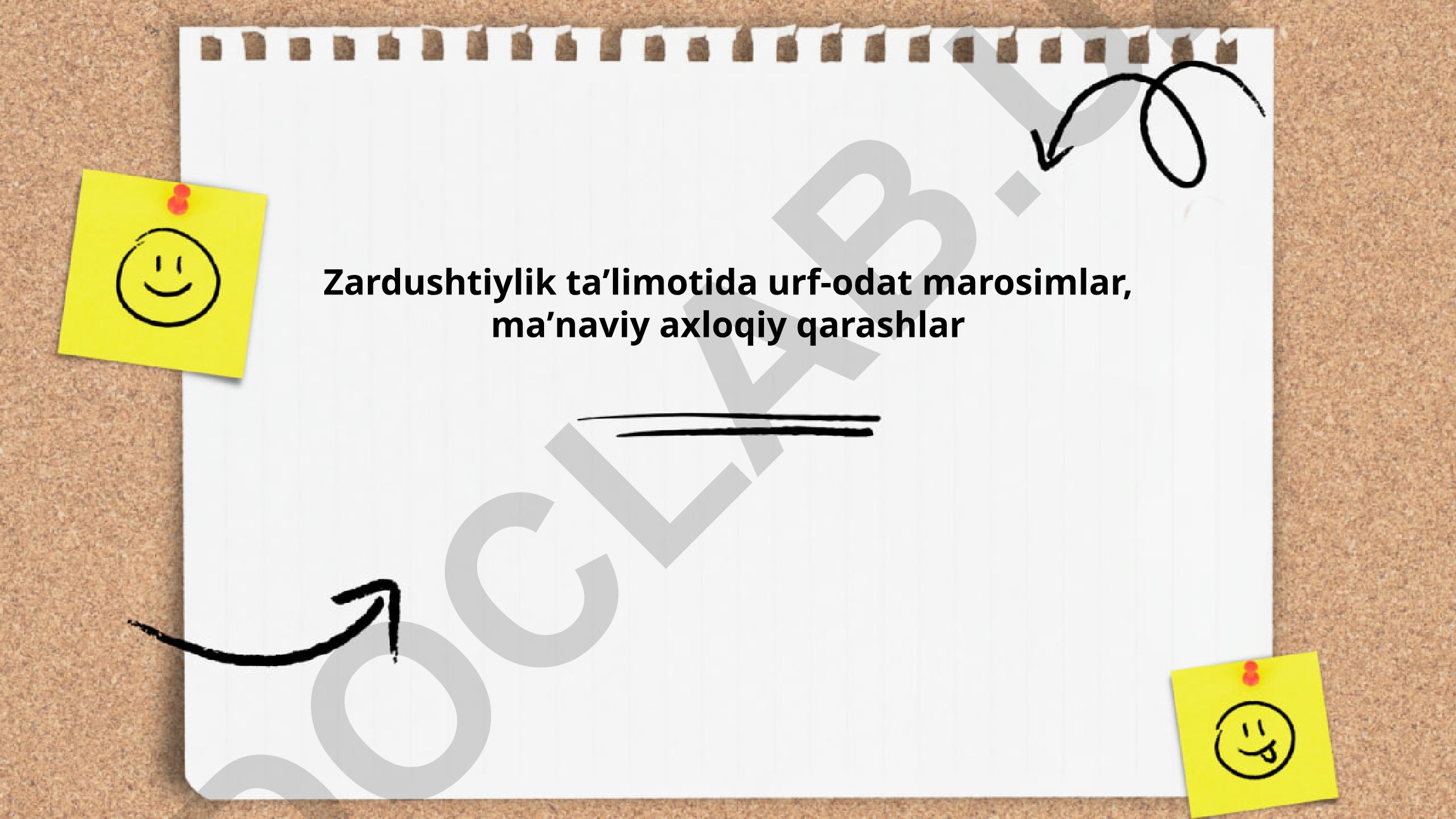 Zardushtiylik ta'limotida urf-odat marosimlar va ma'naviy axloqiy qarashlar