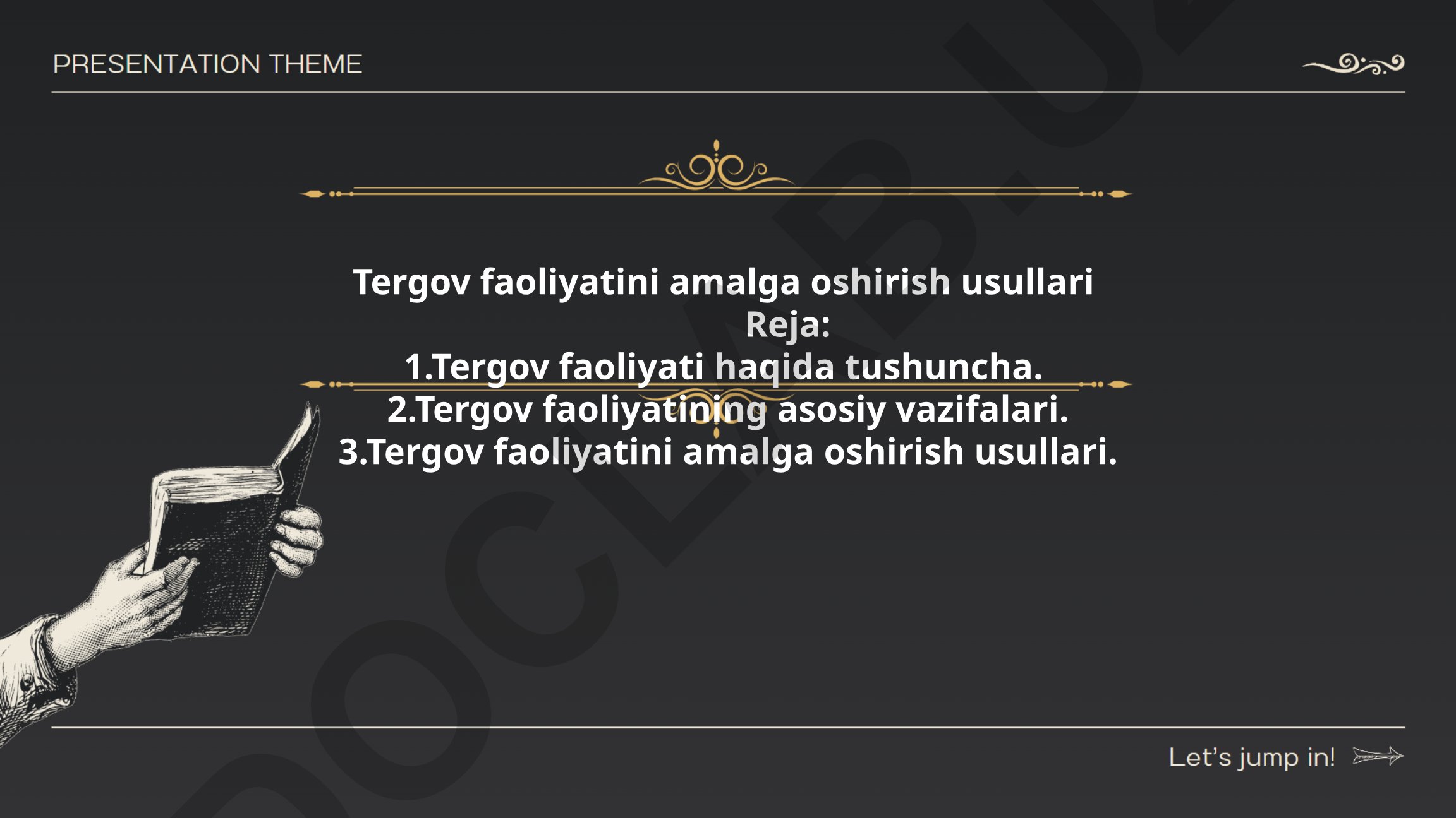 Tergov faoliyatini amalga oshirish usullari