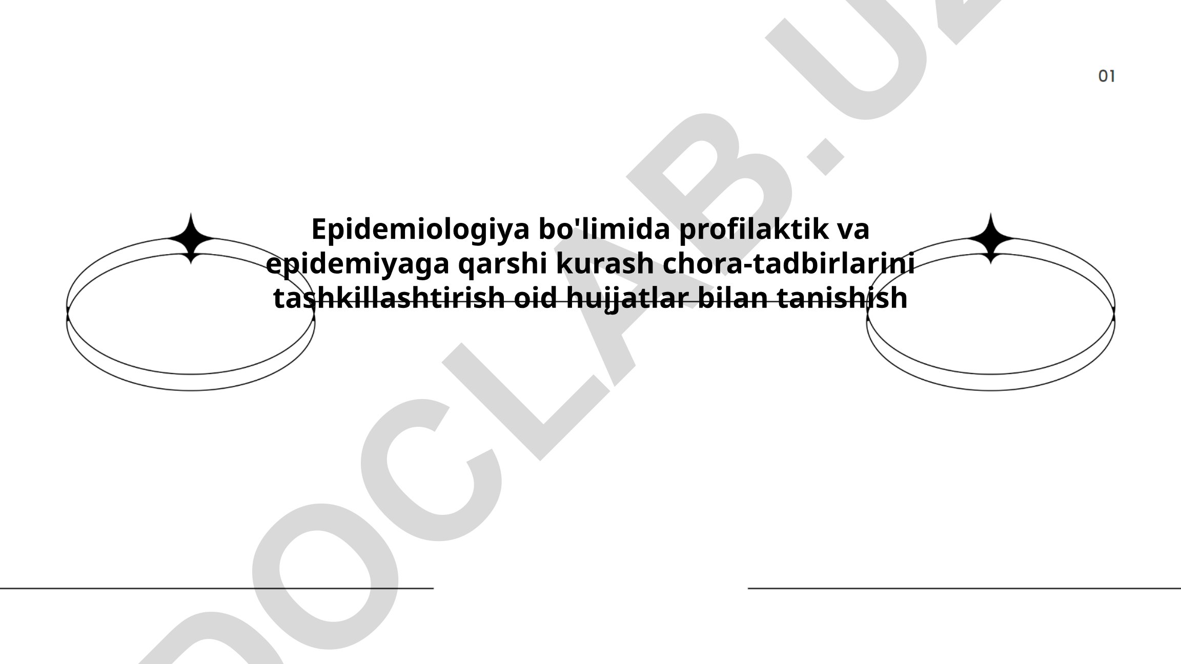 Epidemiologiya bo'limida profilaktik va epidemiyaga qarshi kurash chora-tadbirlarini tashkillashtirish