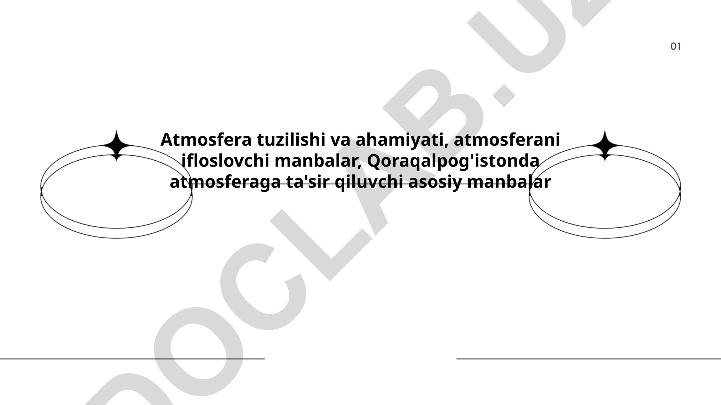 Atmosfera tuzilishi va Qoraqalpog'istonda ifloslanish manbalari