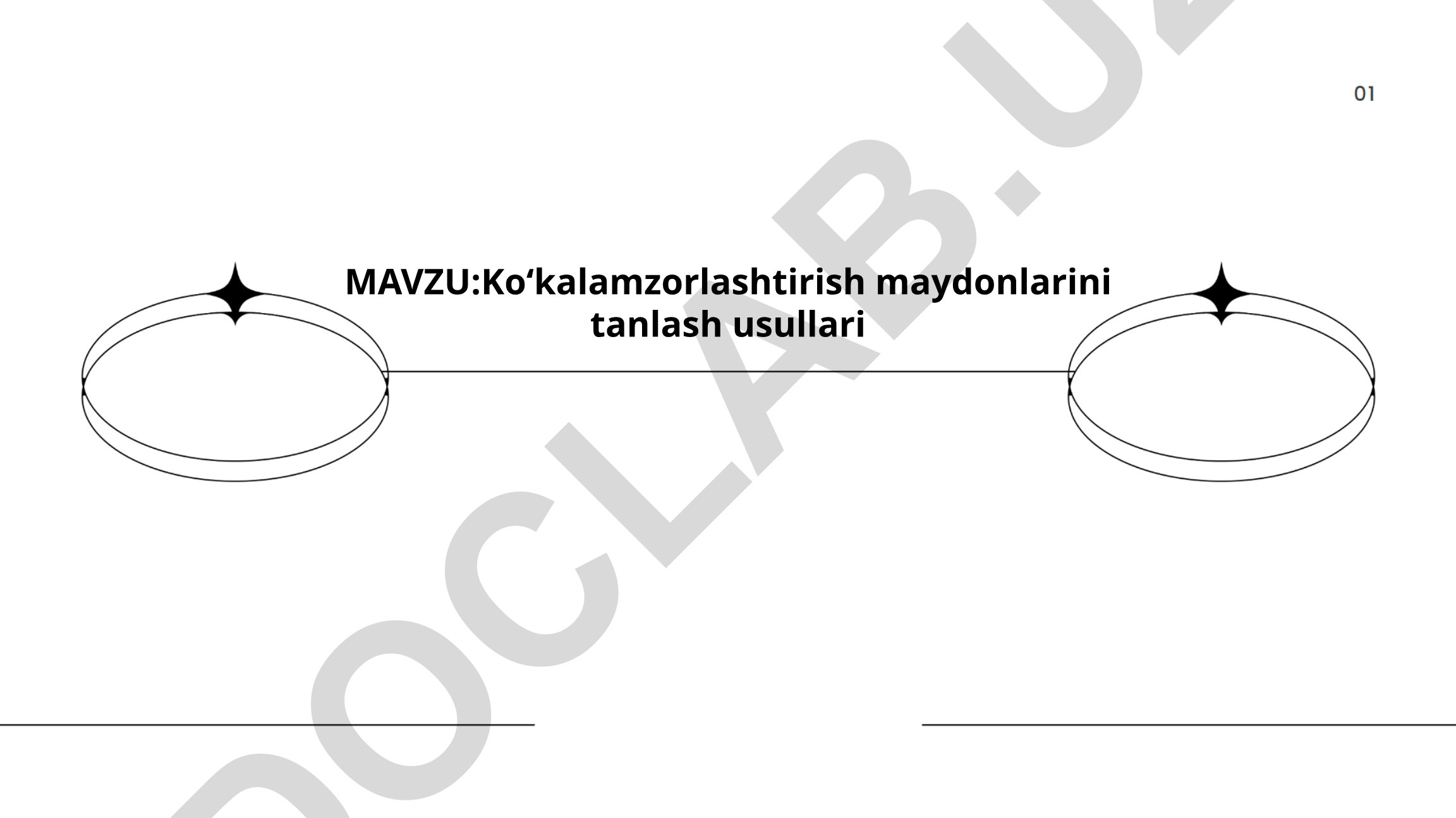 Koʻkalamzorlashtirish maydonlarini tanlash usullari