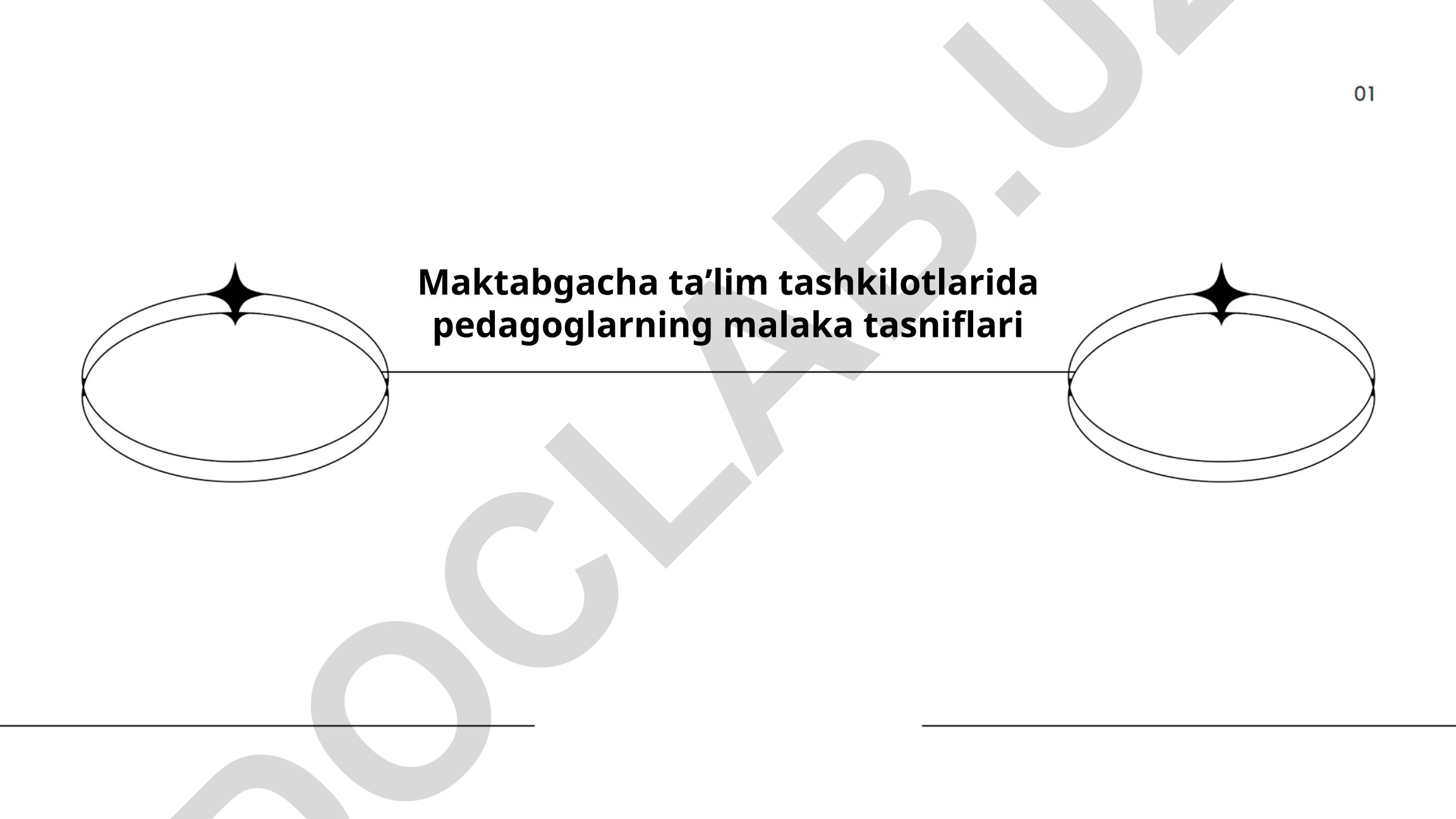 Maktabgacha taʼlim tashkilotlarida pedagoglarning malaka tasniflari
