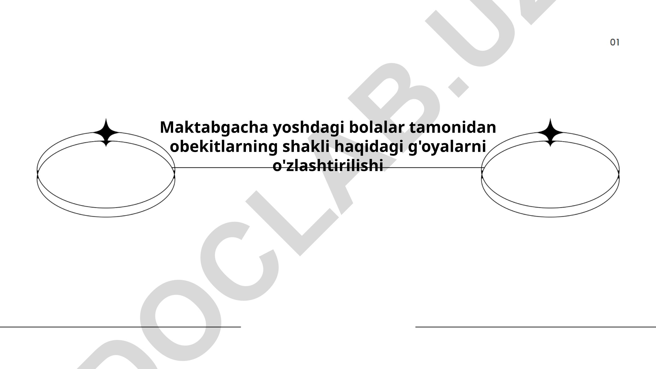 Maktabgacha yoshdagi bolalar uchun ob'ektlarning shakli haqidagi g'oyalarni o'zlashtirish