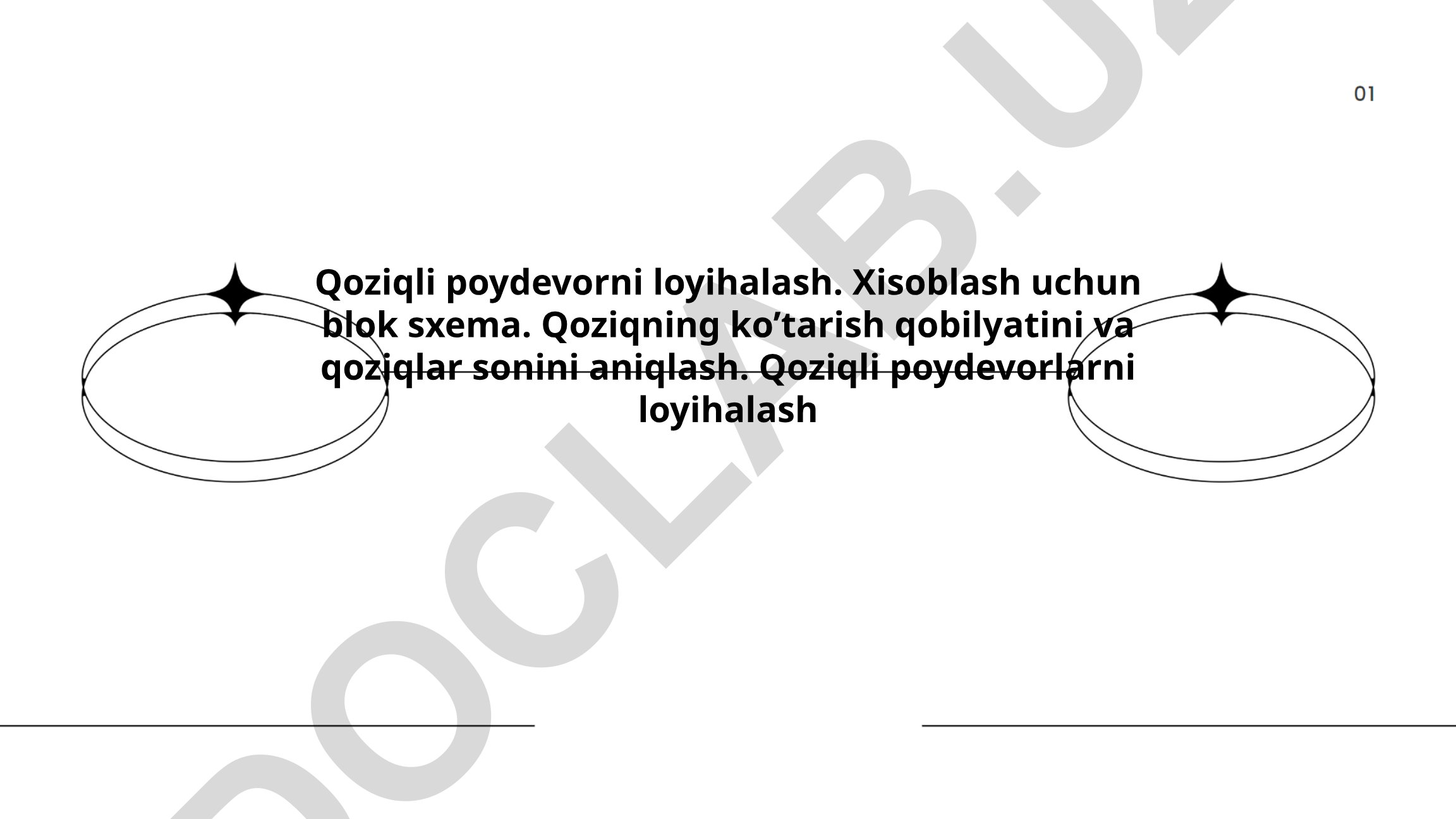 Qoziqli poydevorni loyihalash asoslari va hisoblash usullari