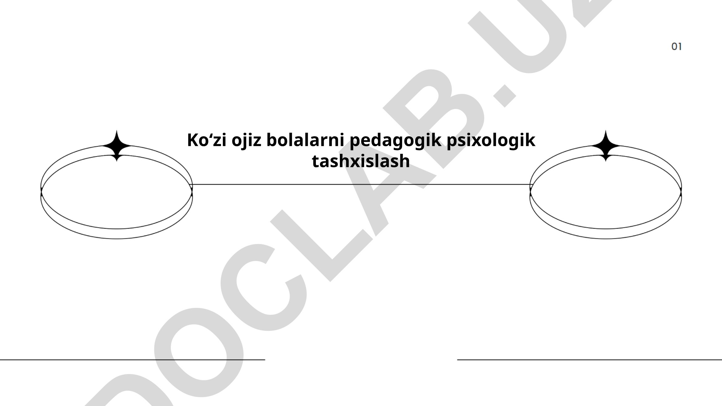Koʻzi ojiz bolalarni pedagogik psixologik tashxislash
