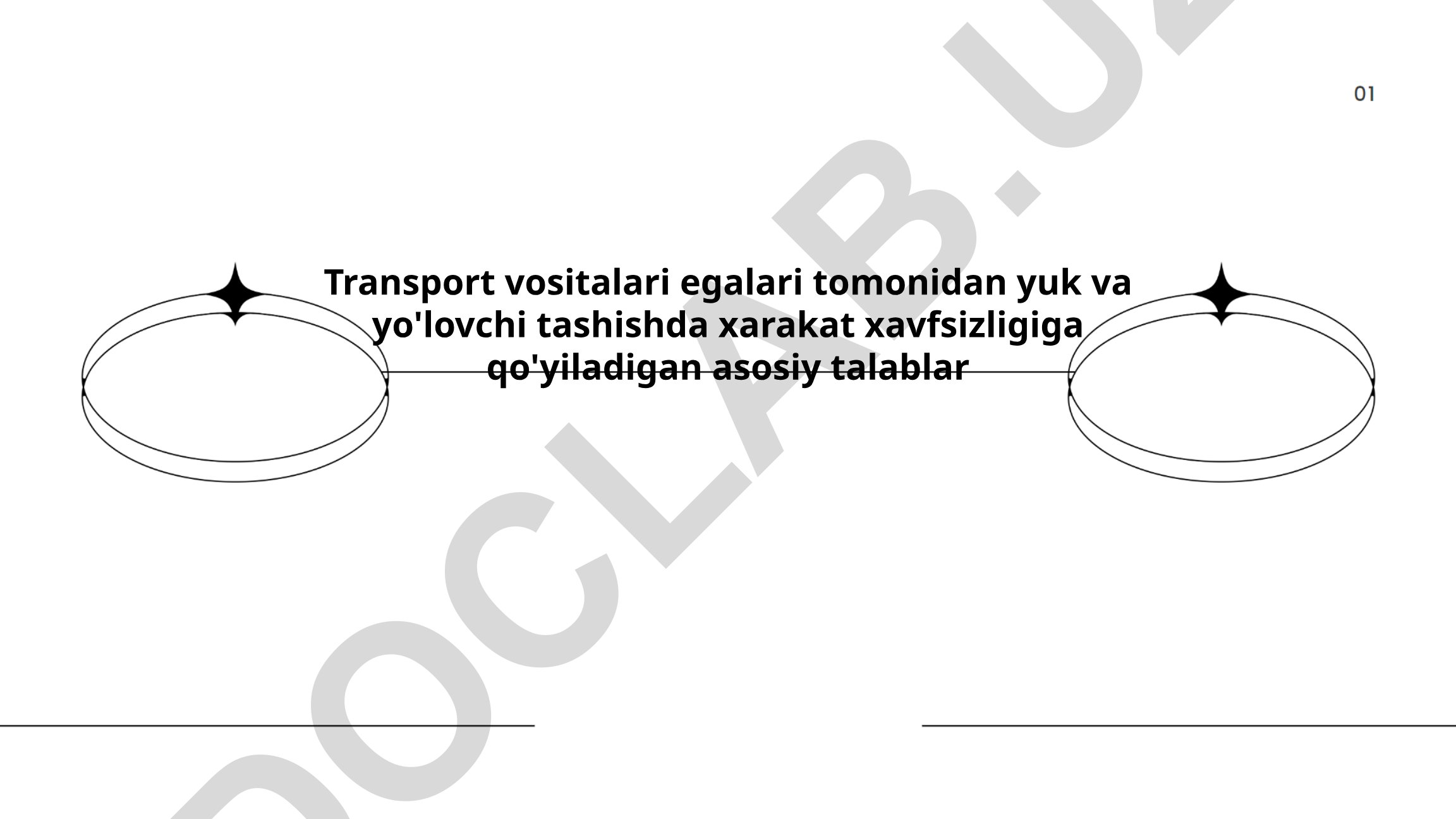 Transport vositalarida harakat xavfsizligi talablari