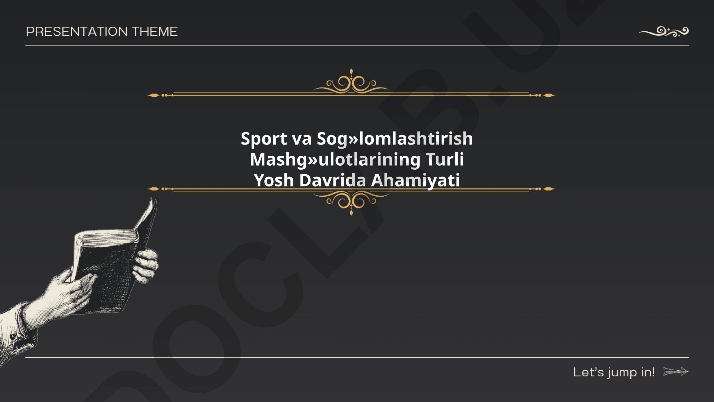 Sport va sog'lomlashtirish mashg'ulotlarining turli yosh davrida ahamiyati