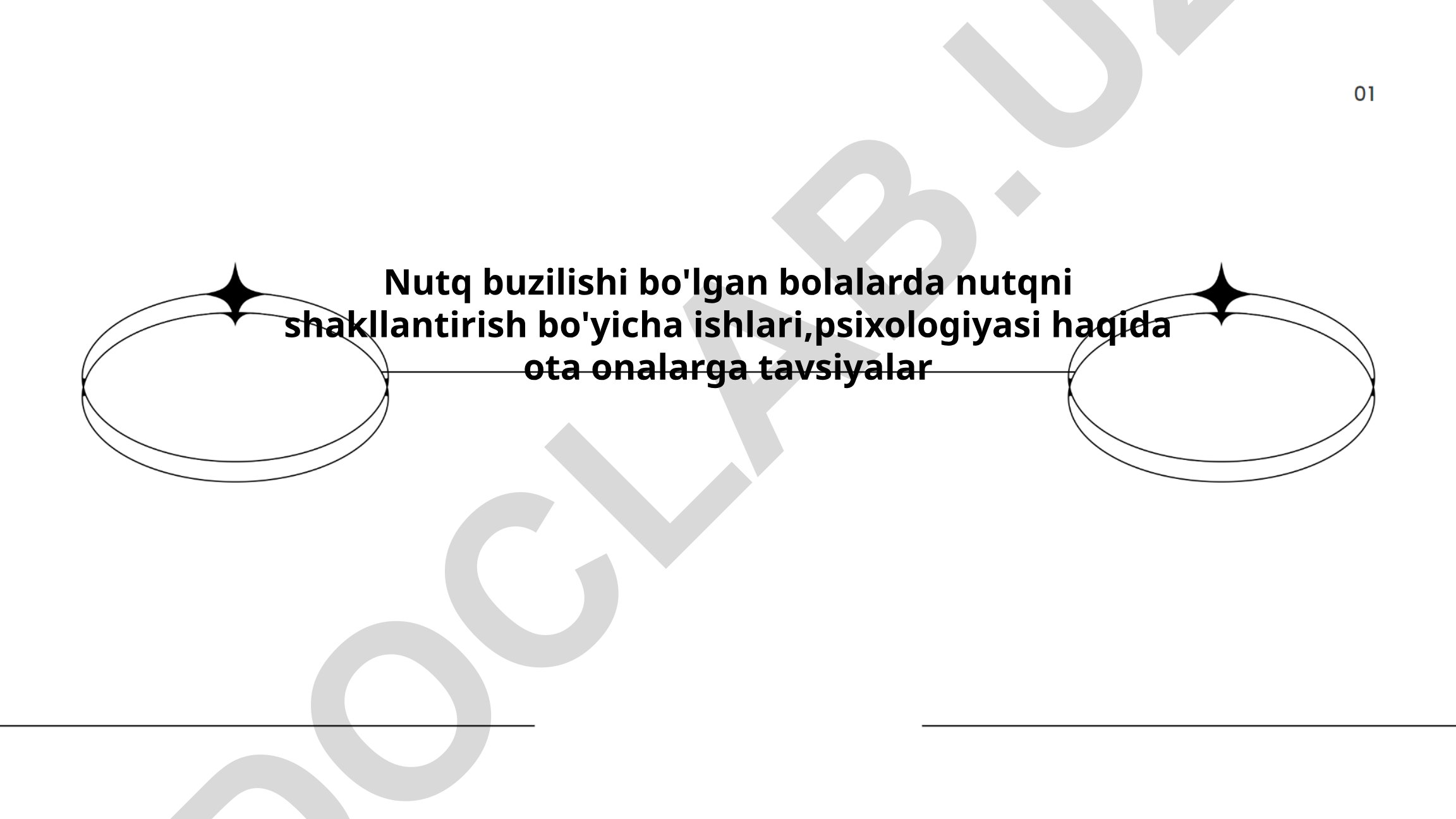 Nutq buzilishi bo'lgan bolalarda nutqni shakllantirish va psixologiyasi
