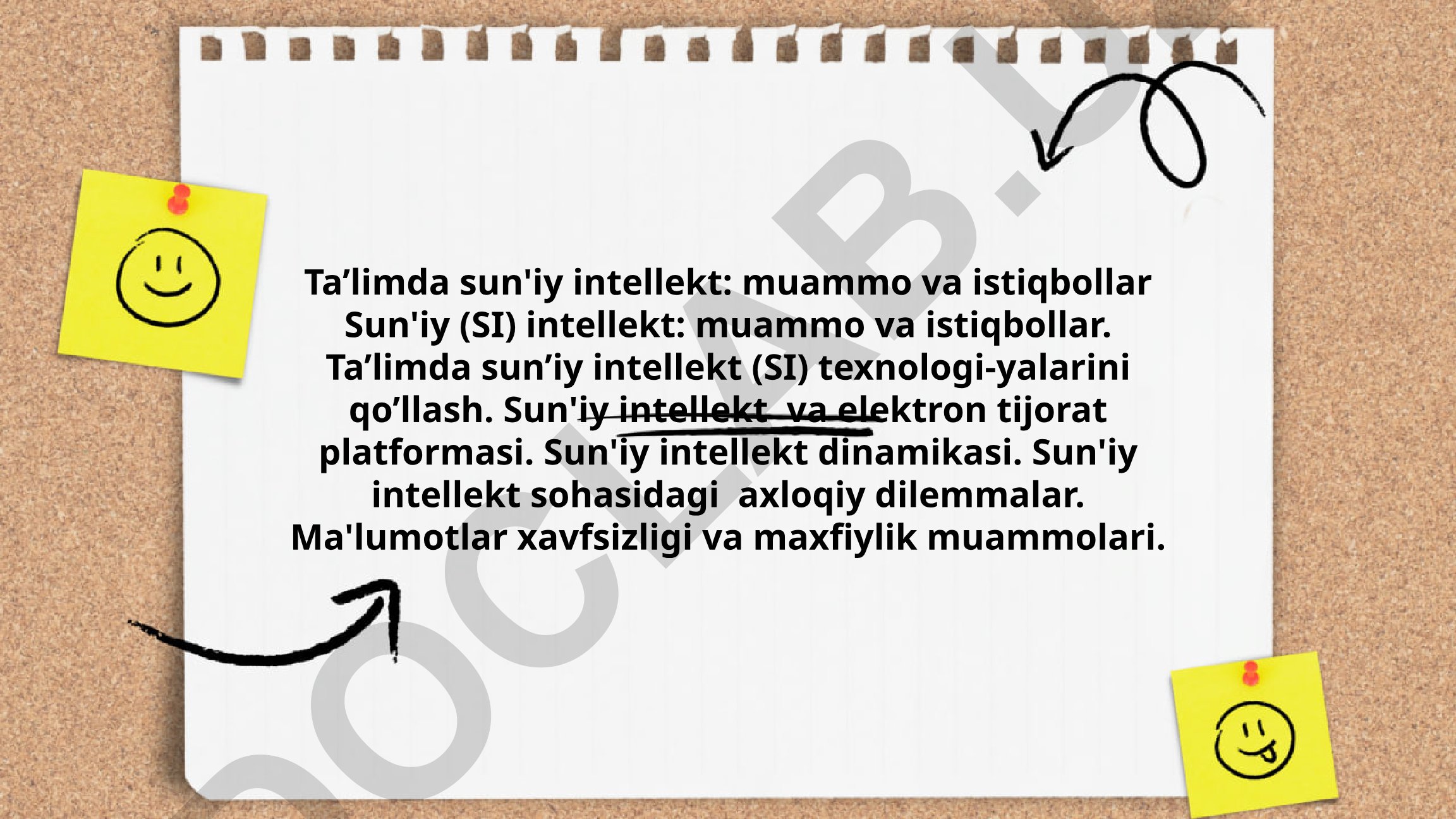 Ta’limda sun'iy intellekt: muammo va istiqbollar