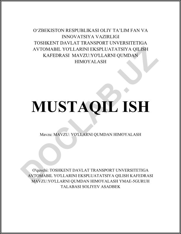Yo'llarni qumdan himoyalash