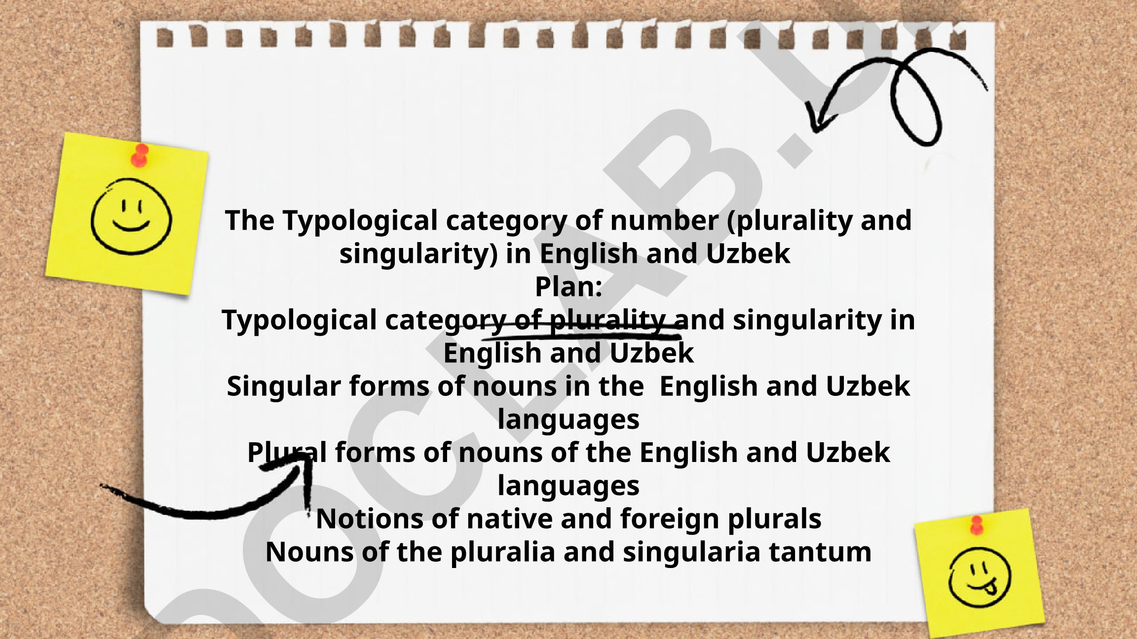 The Typological category of number in English and Uzbek