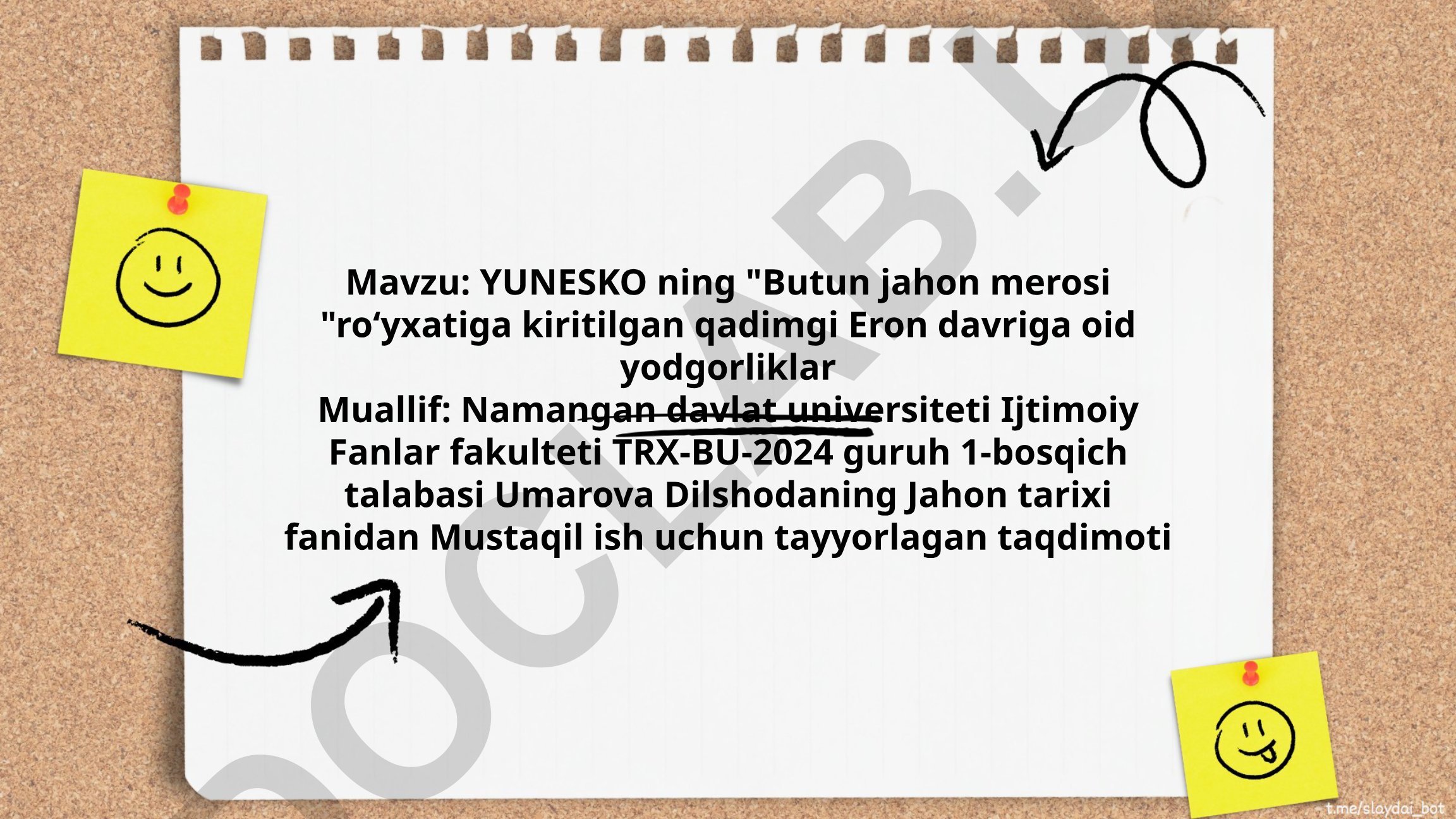 YUNESKO ning "Butun jahon merosi" roʻyxatiga kiritilgan qadimgi Eron davriga oid yodgorliklar