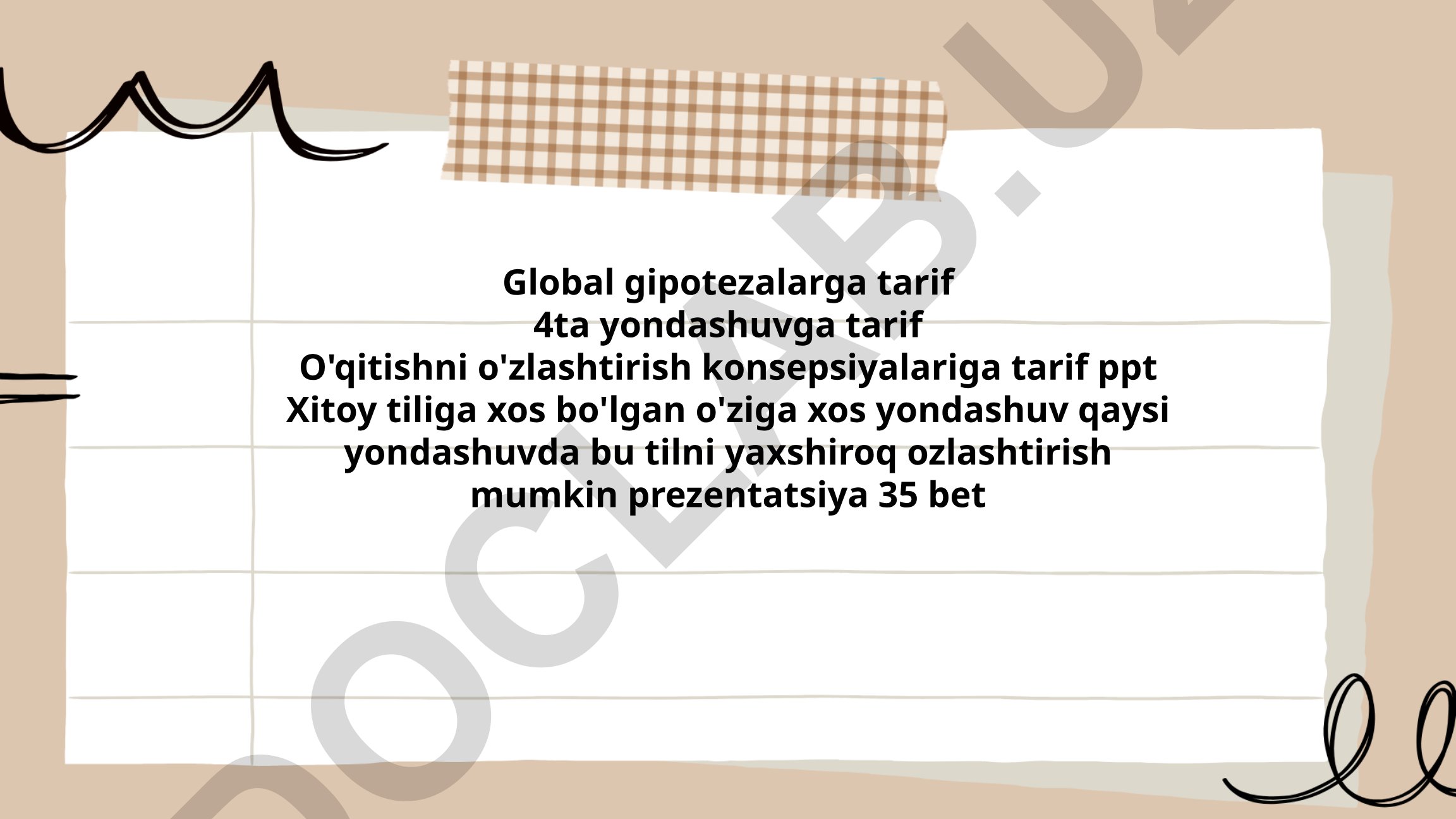 Global gipotezalar va Xitoy tilini o'zlashtirish yondashuvlari