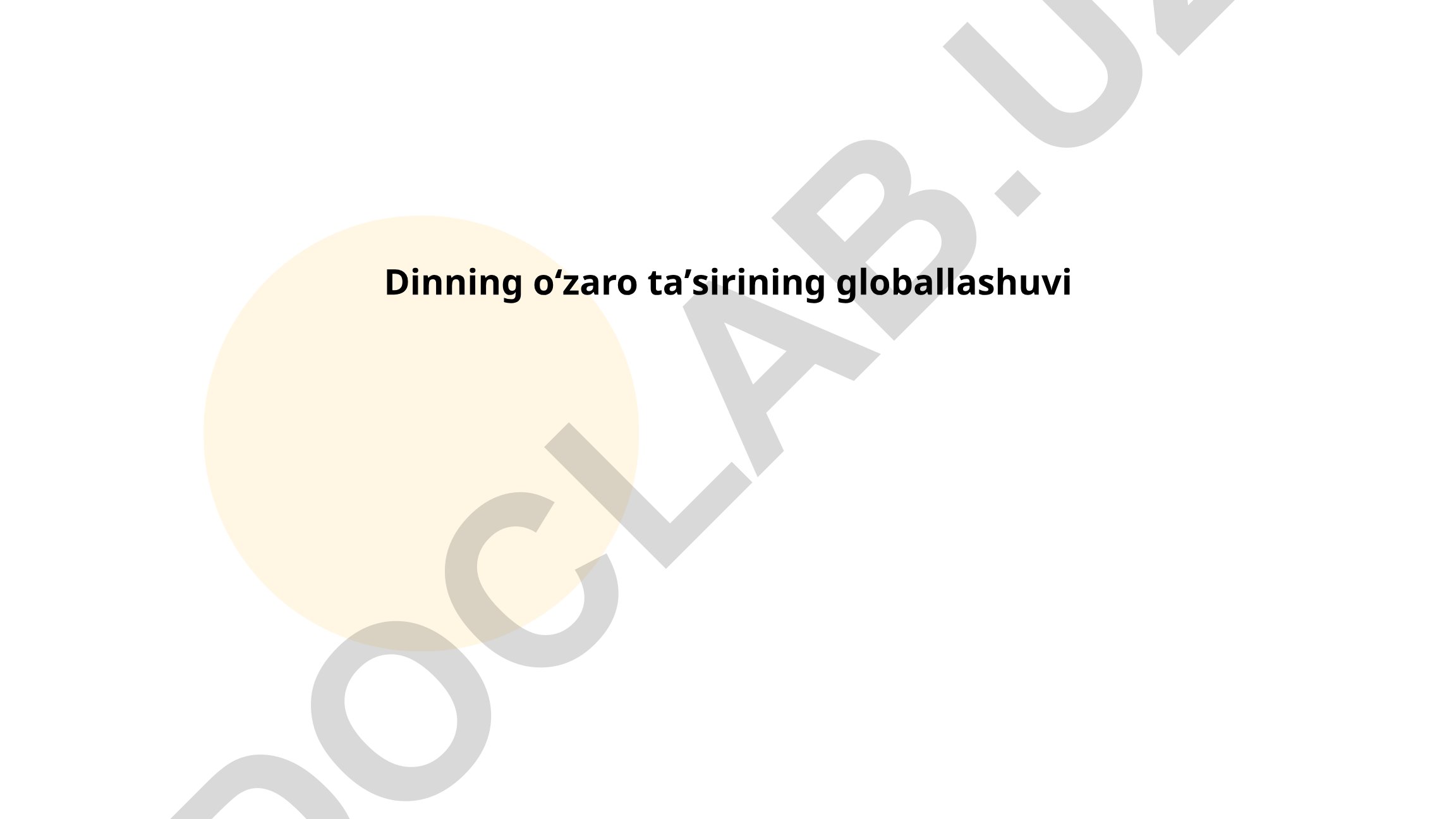 Oziq-ovqat ta'minot zanjirining globallashuvi va global taom madaniyatlari