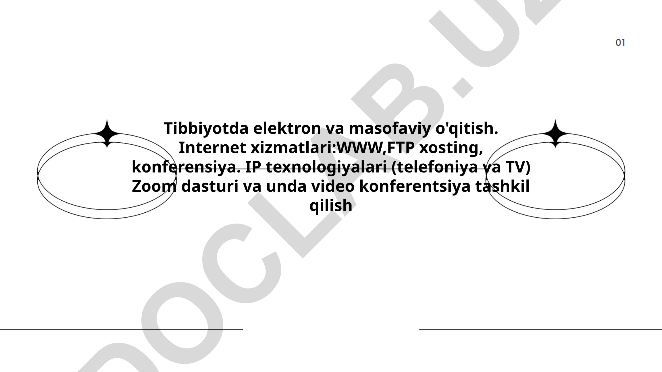 Tibbiyotda elektron va masofaviy o'qitish texnologiyalari
