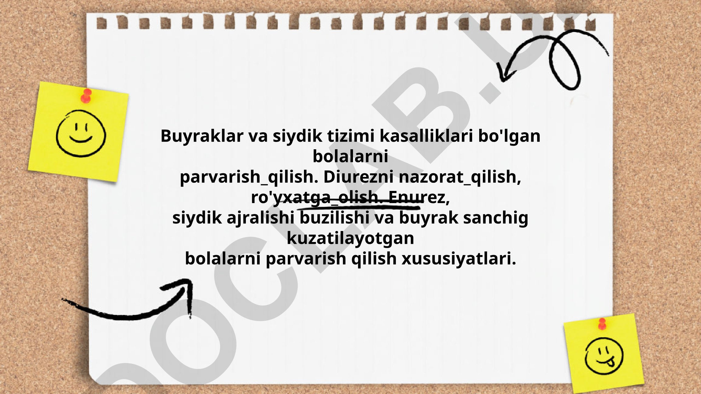 Buyraklar va siydik tizimi kasalliklari bo'lgan bolalarni parvarish qilish